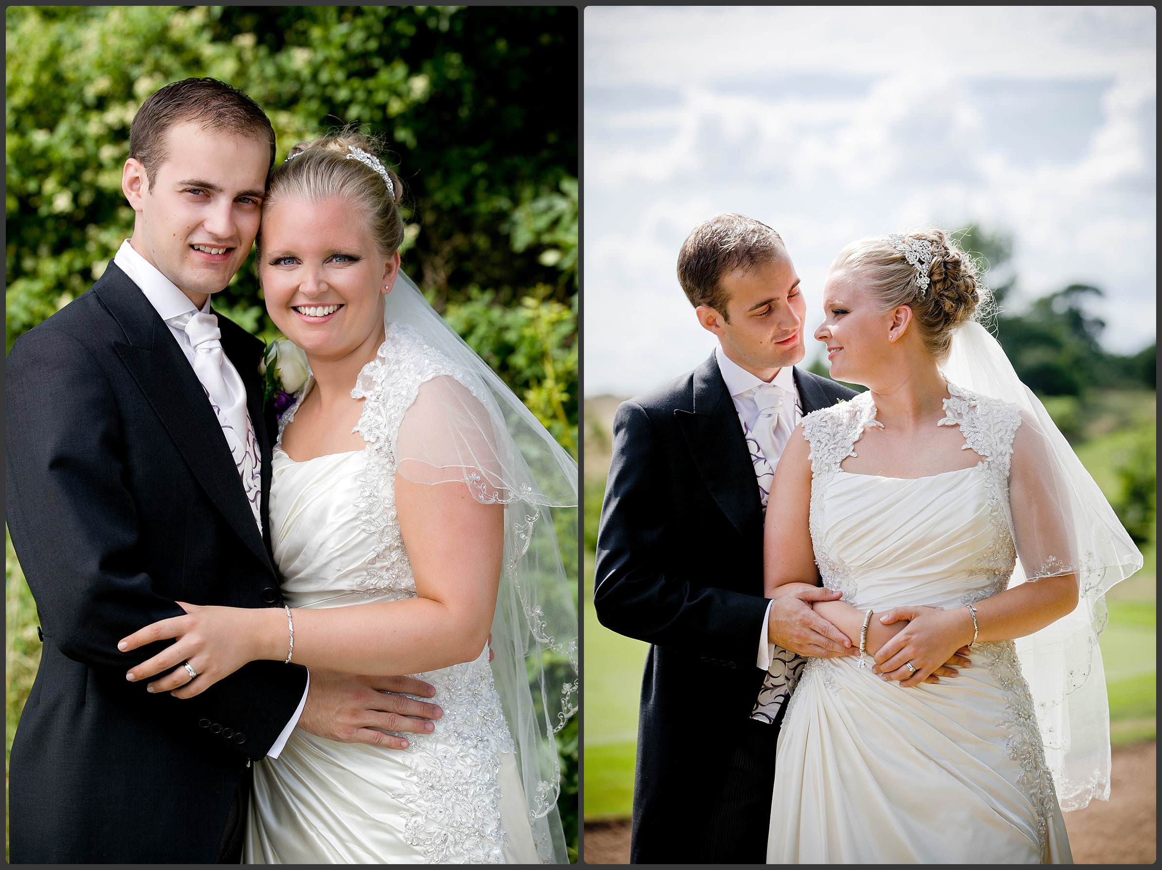 Bride and Groom at Henley Golf Course