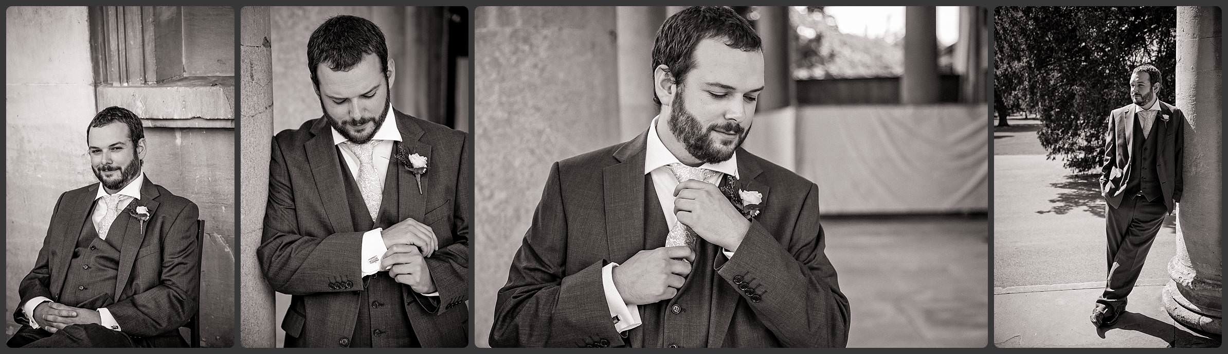 The groom at Pittville Pump room Hotel