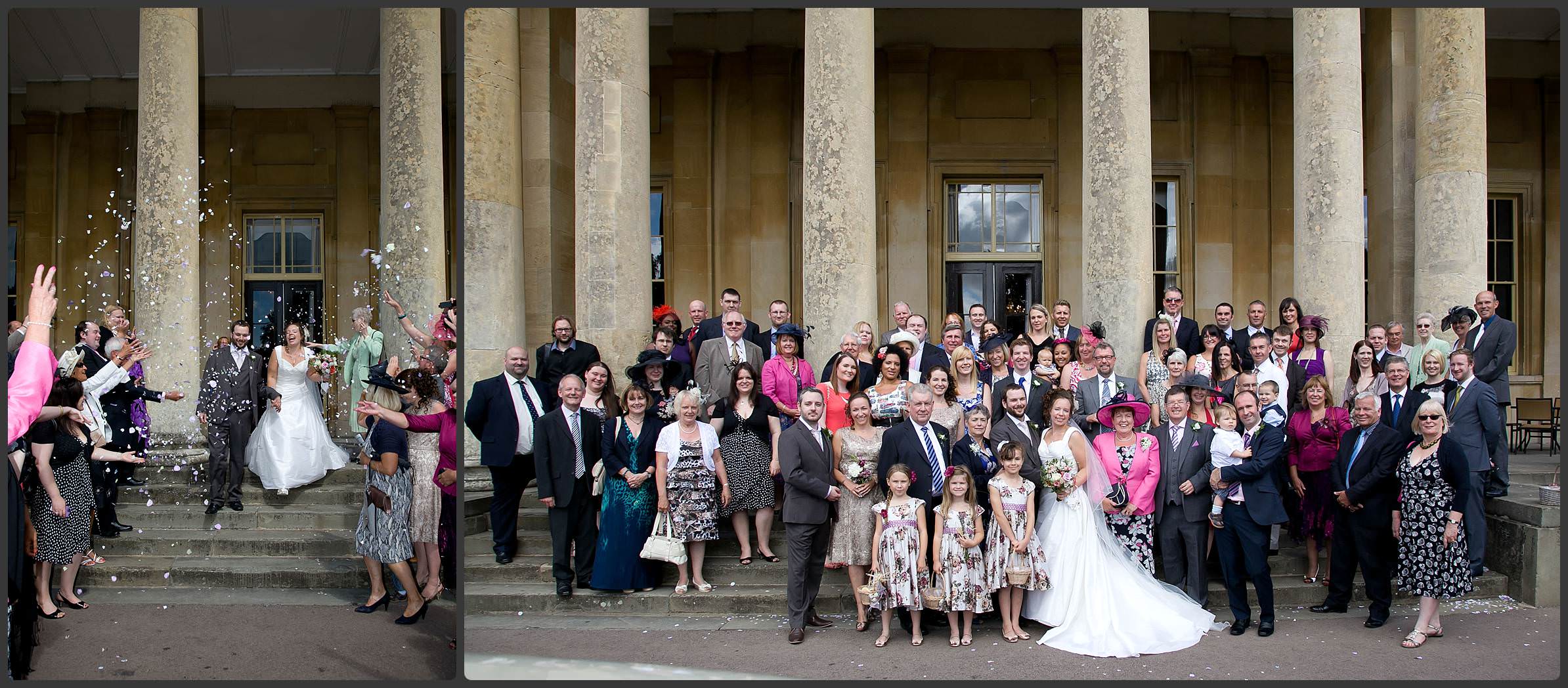 The group wedding photos