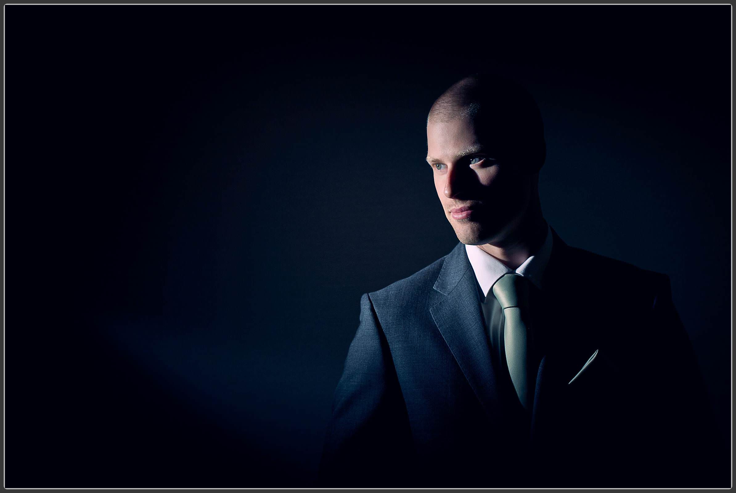 Groom getting ready at Chirk Castle