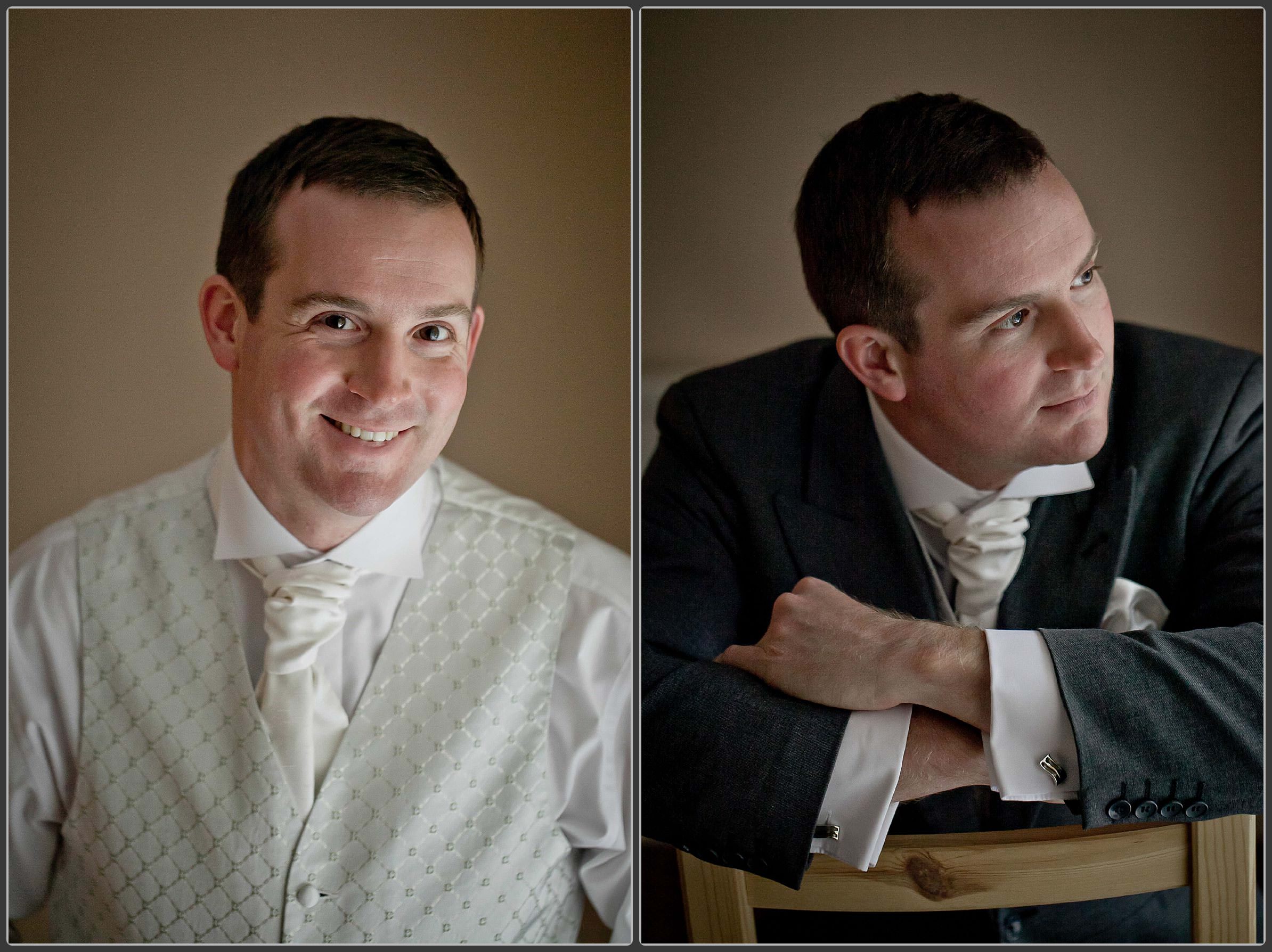 Groom getting ready for his big day