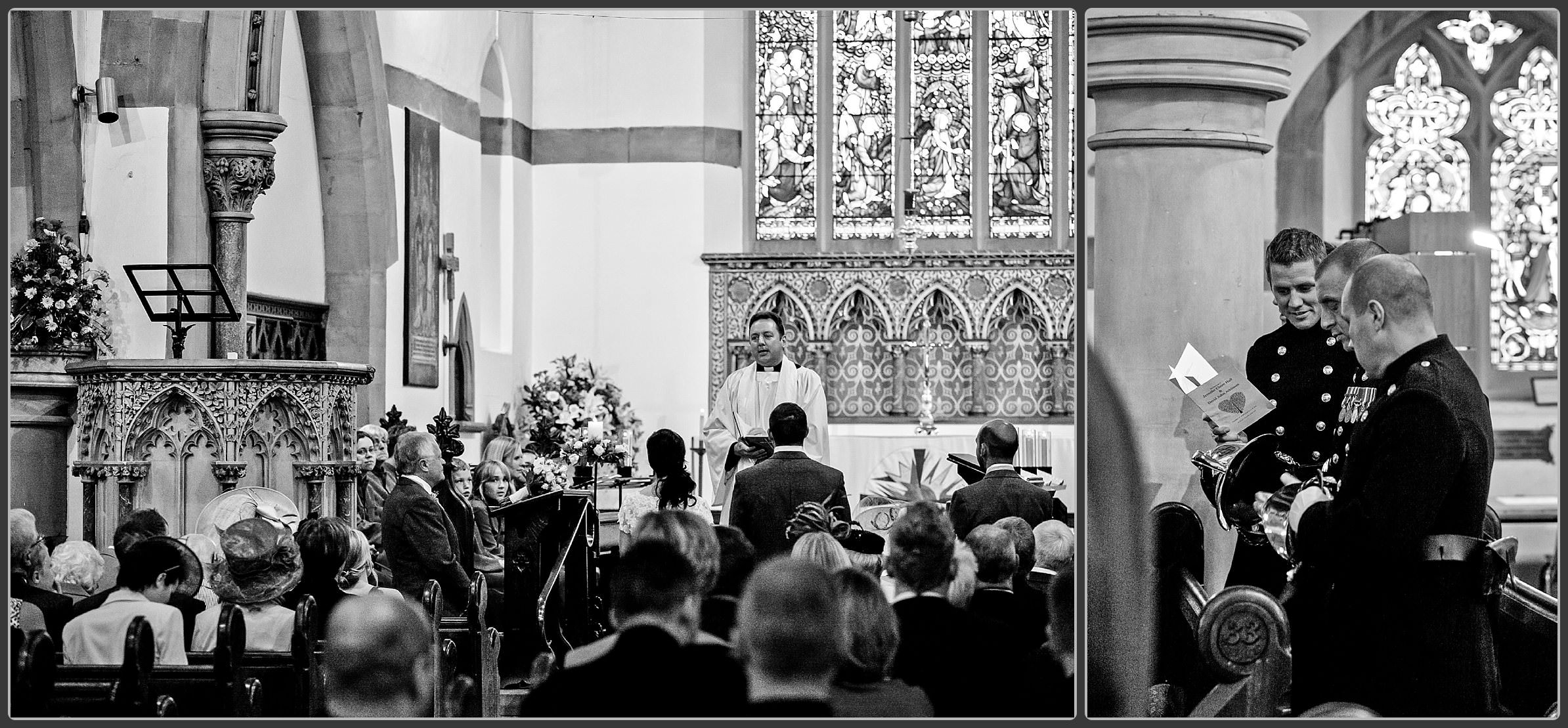 St Mary's Church in Birmingham in Black and White