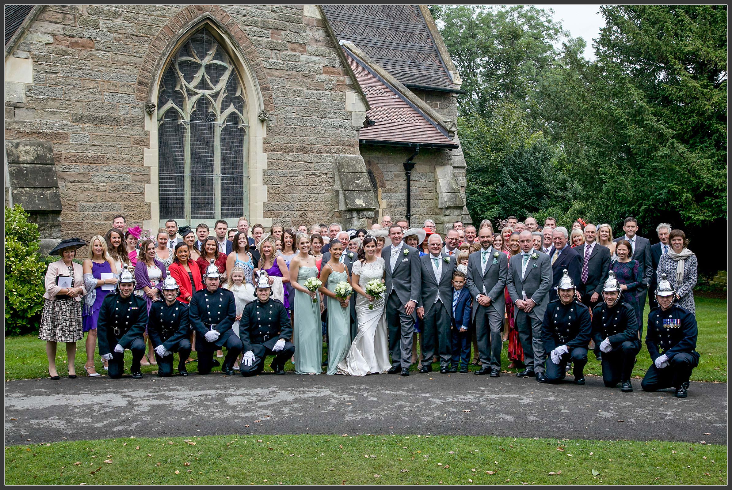 Group photo at St Mary's church in Birmingham