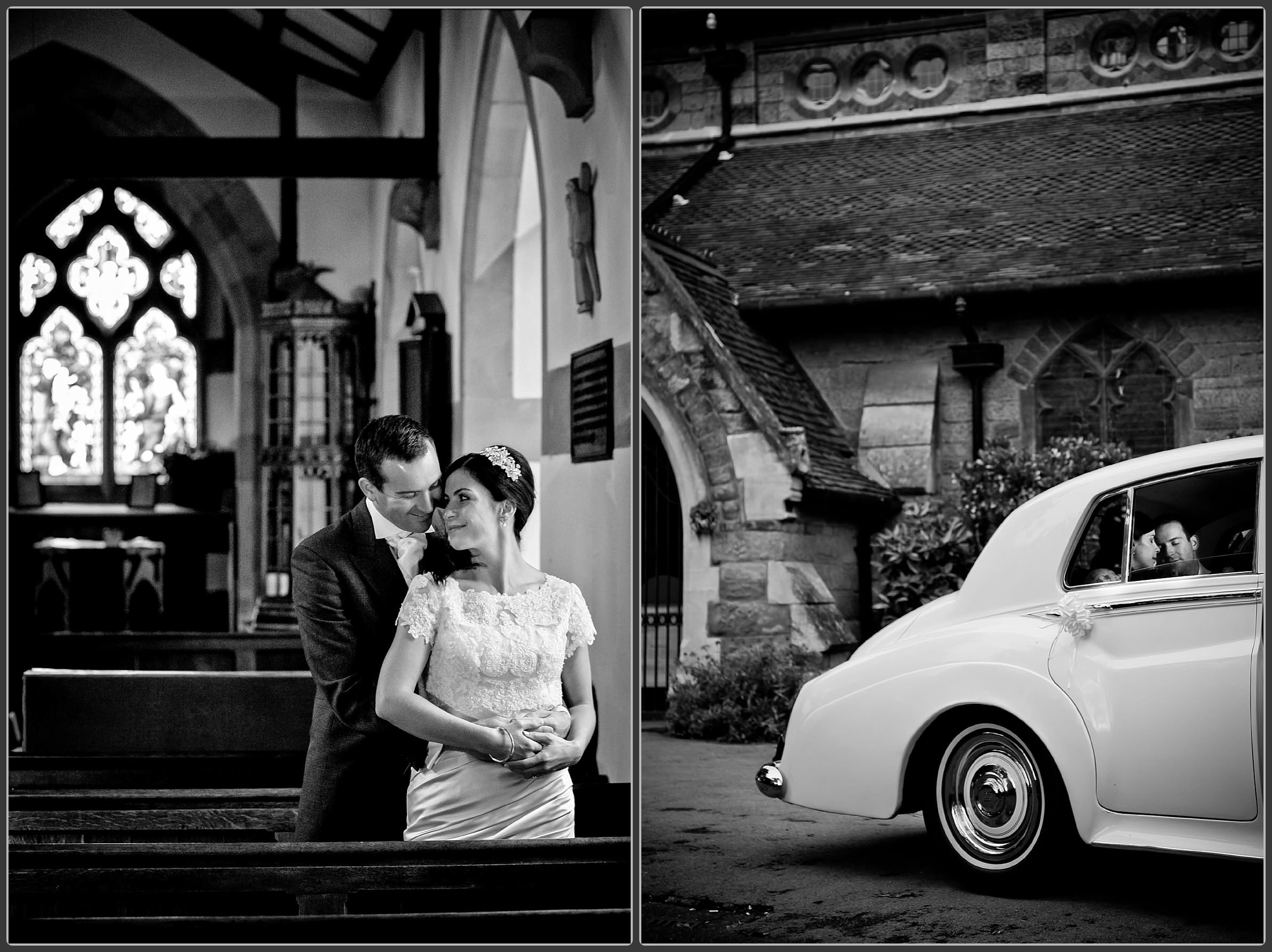 Bride and groom together