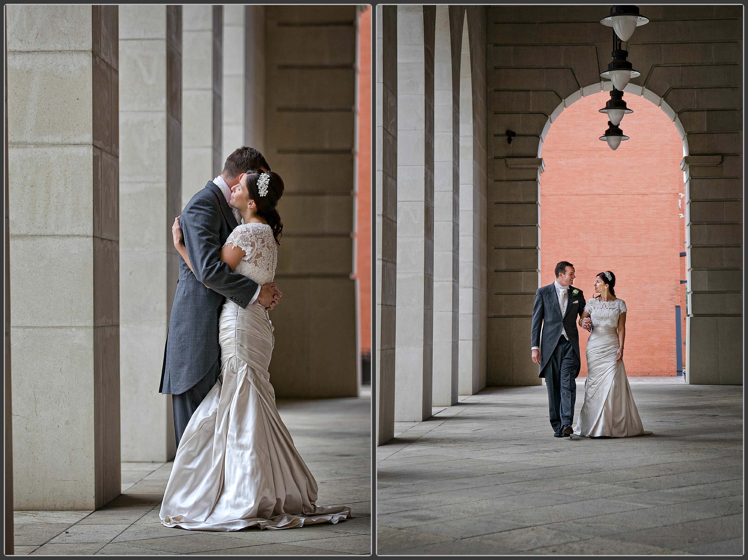 Bride and groom together