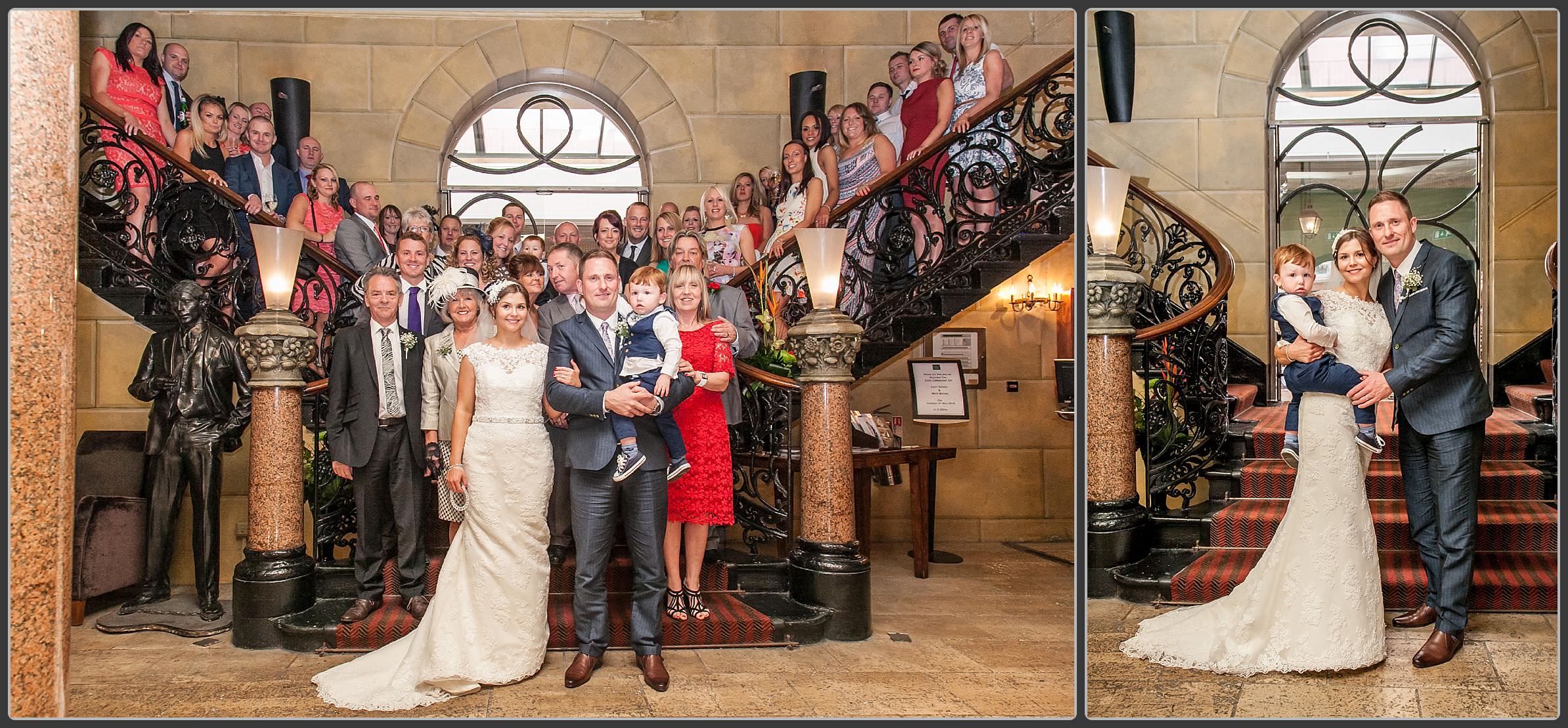 Bridal party at the hotel du vin in Birmingham