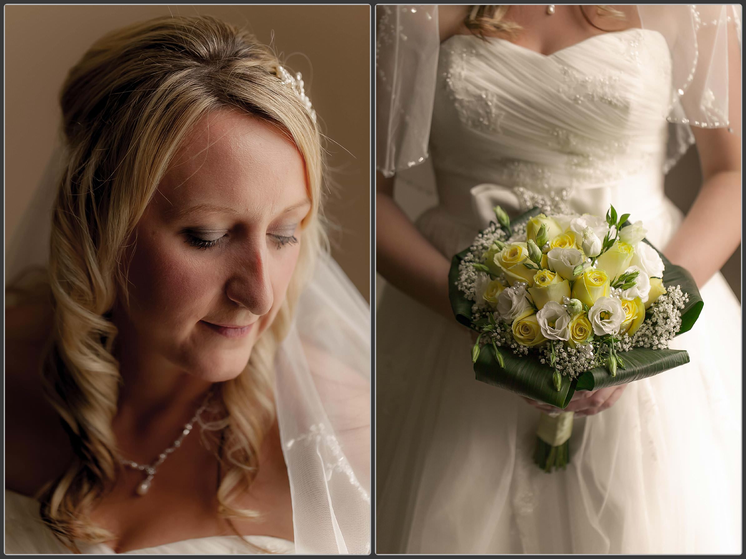 Bride getting ready