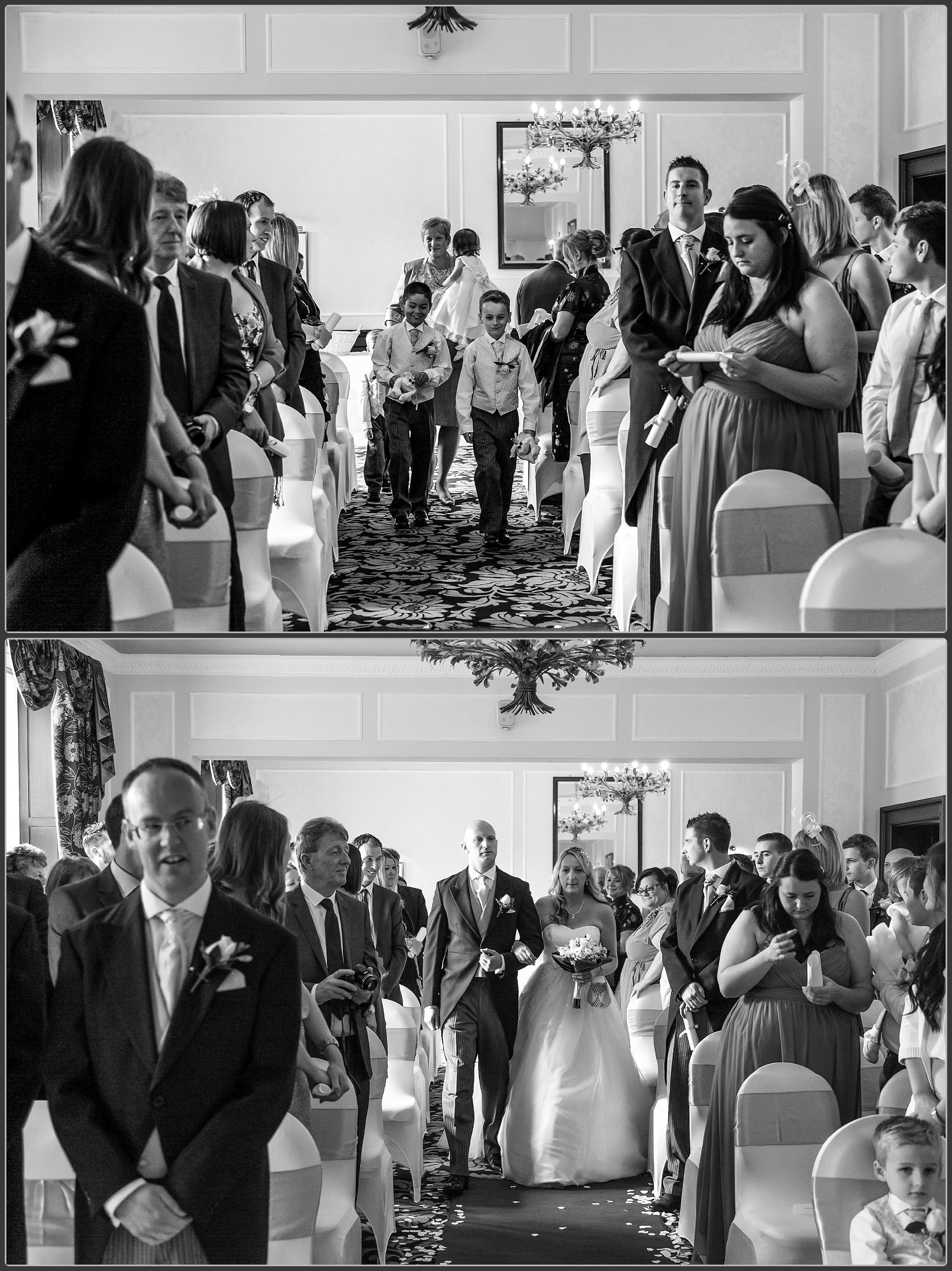 Southcrest Manor Hotel Wedding photos in black and white