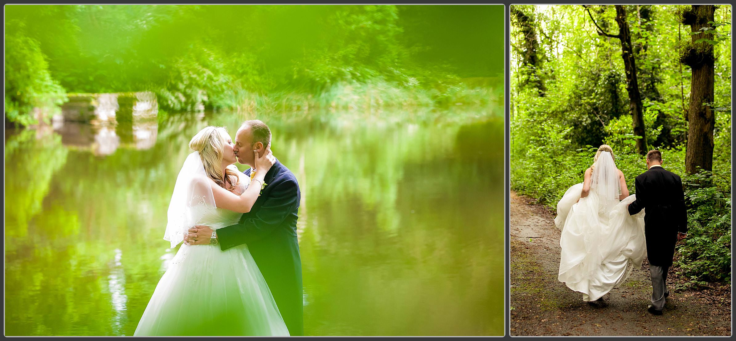 Colour pictures of the bride and groom at Southcrest Manor Hotel