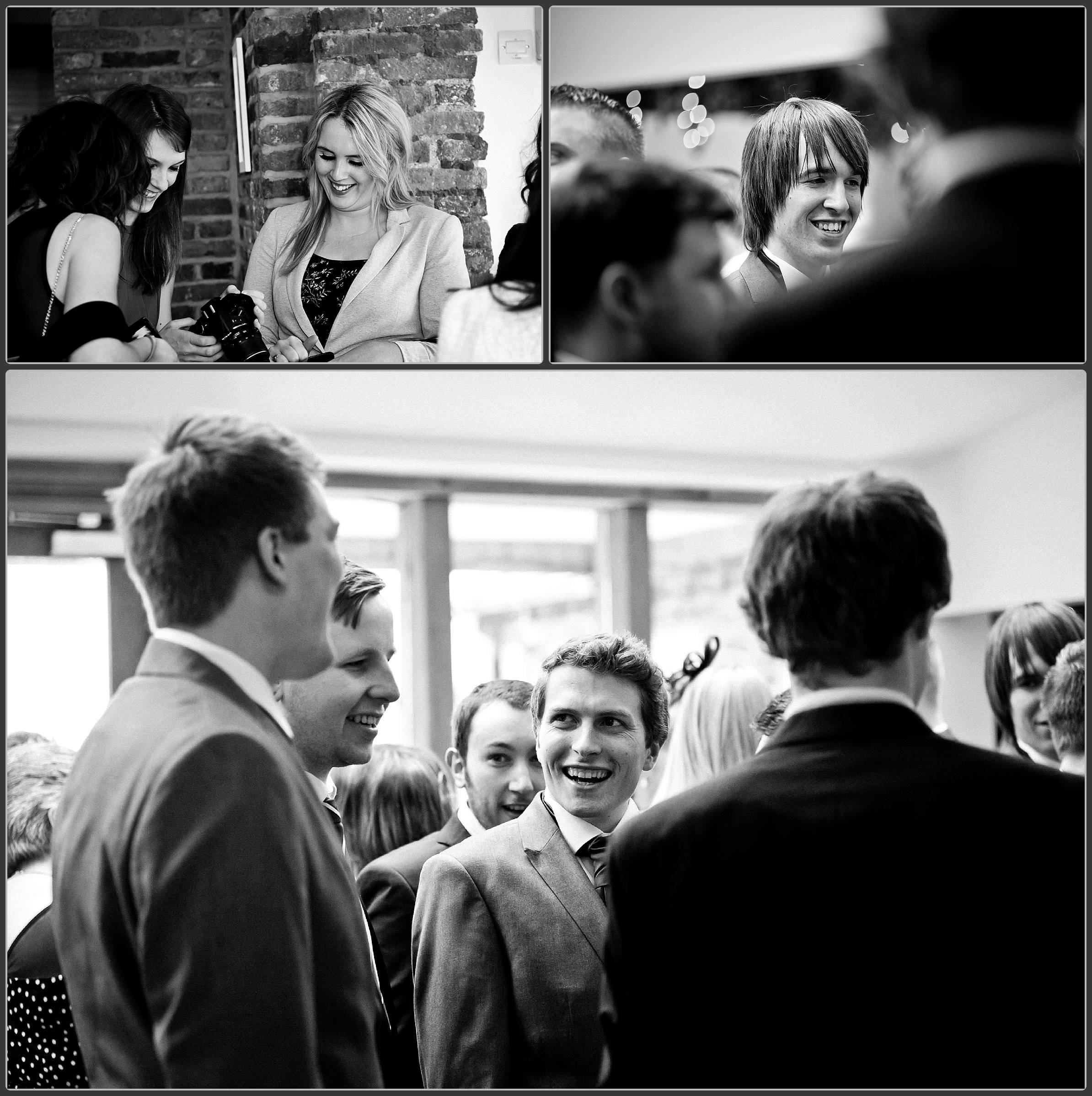 Wedding ceremony at the Mythe barn