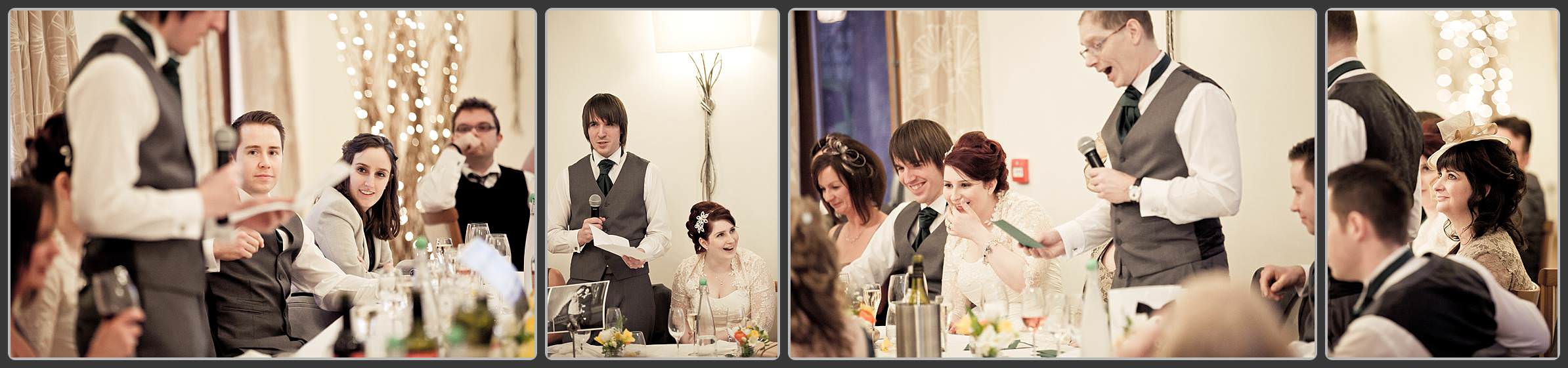 Wedding speeches at the Mythe Barn