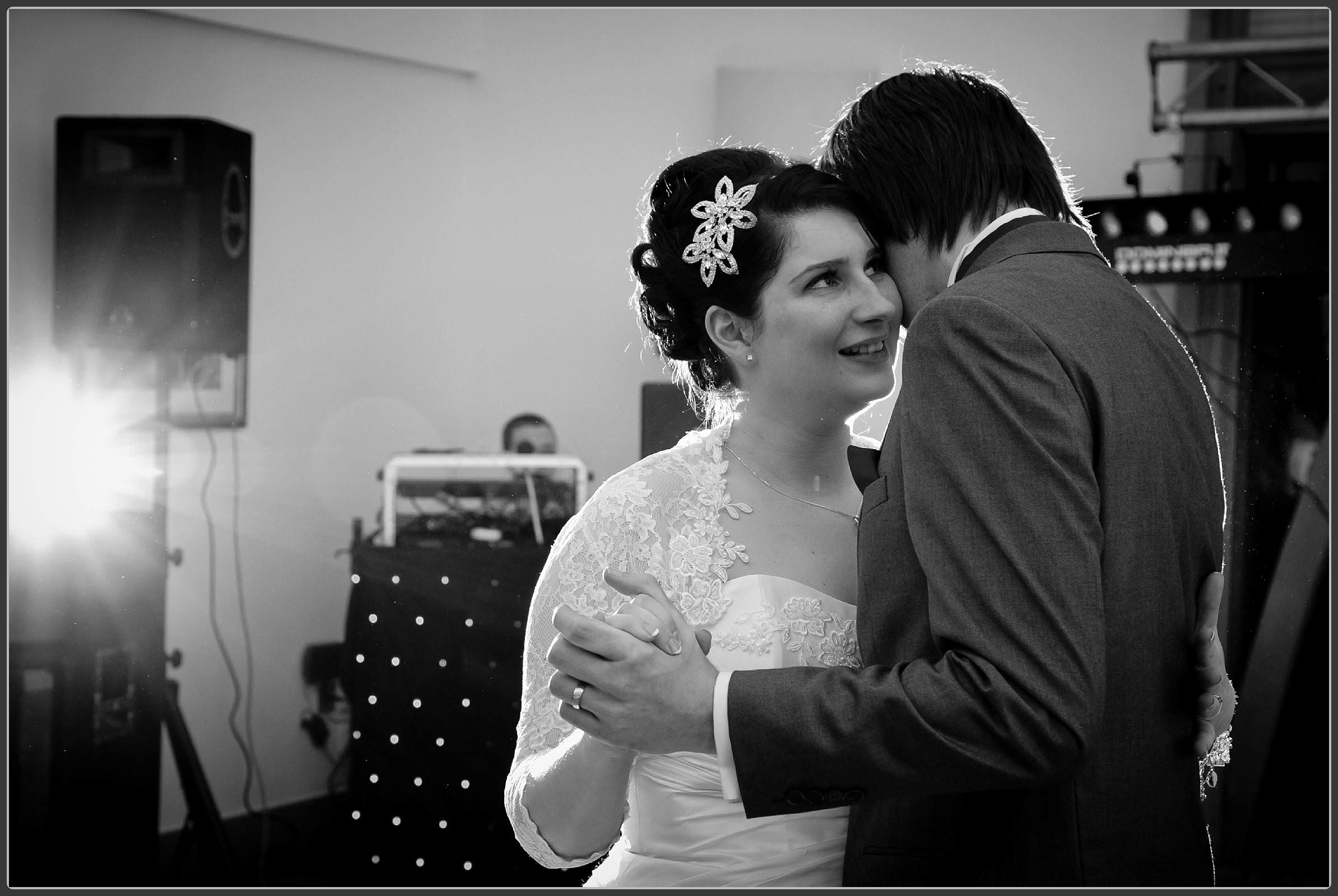 Bride and groom's first dance