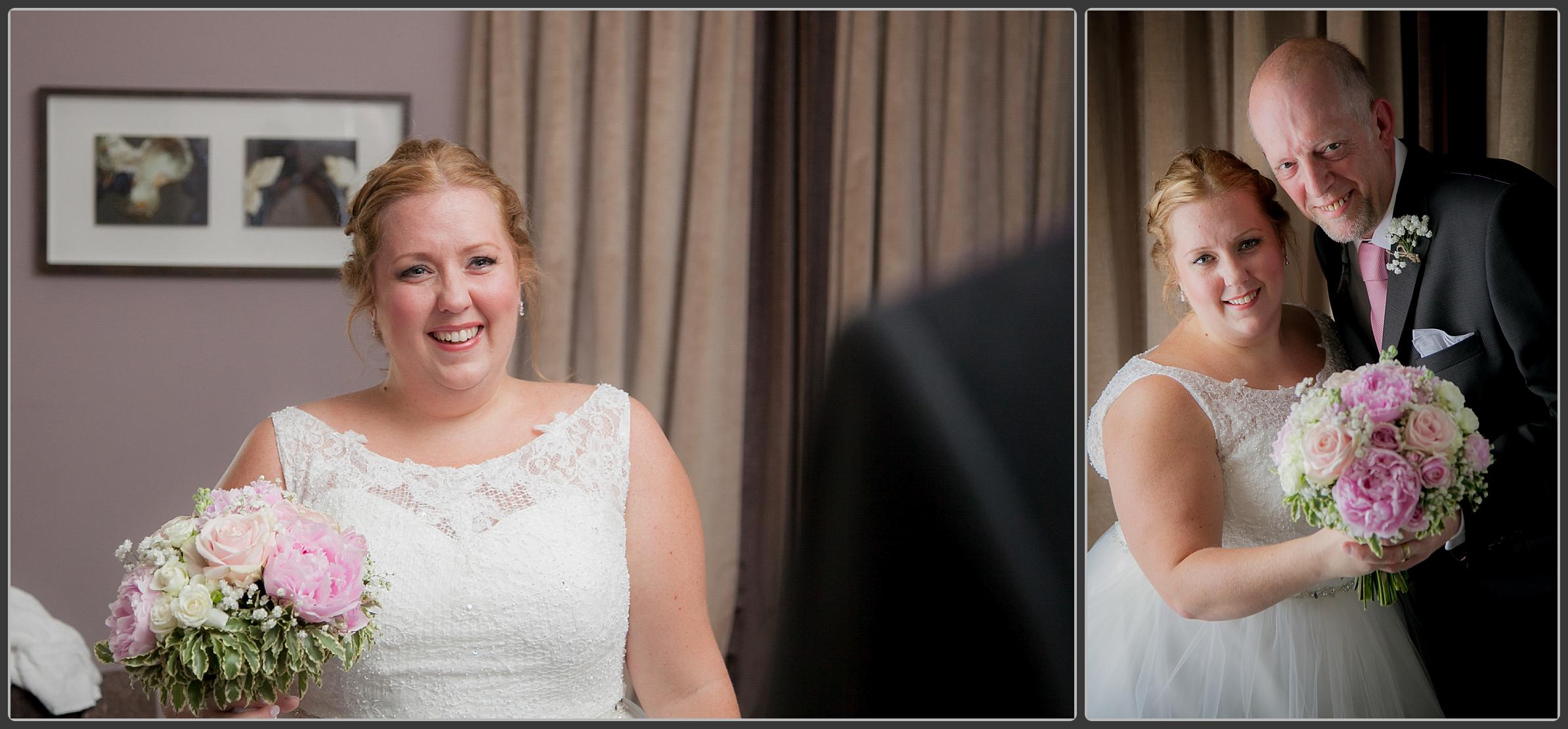 Bride getting ready at Milton Hill House