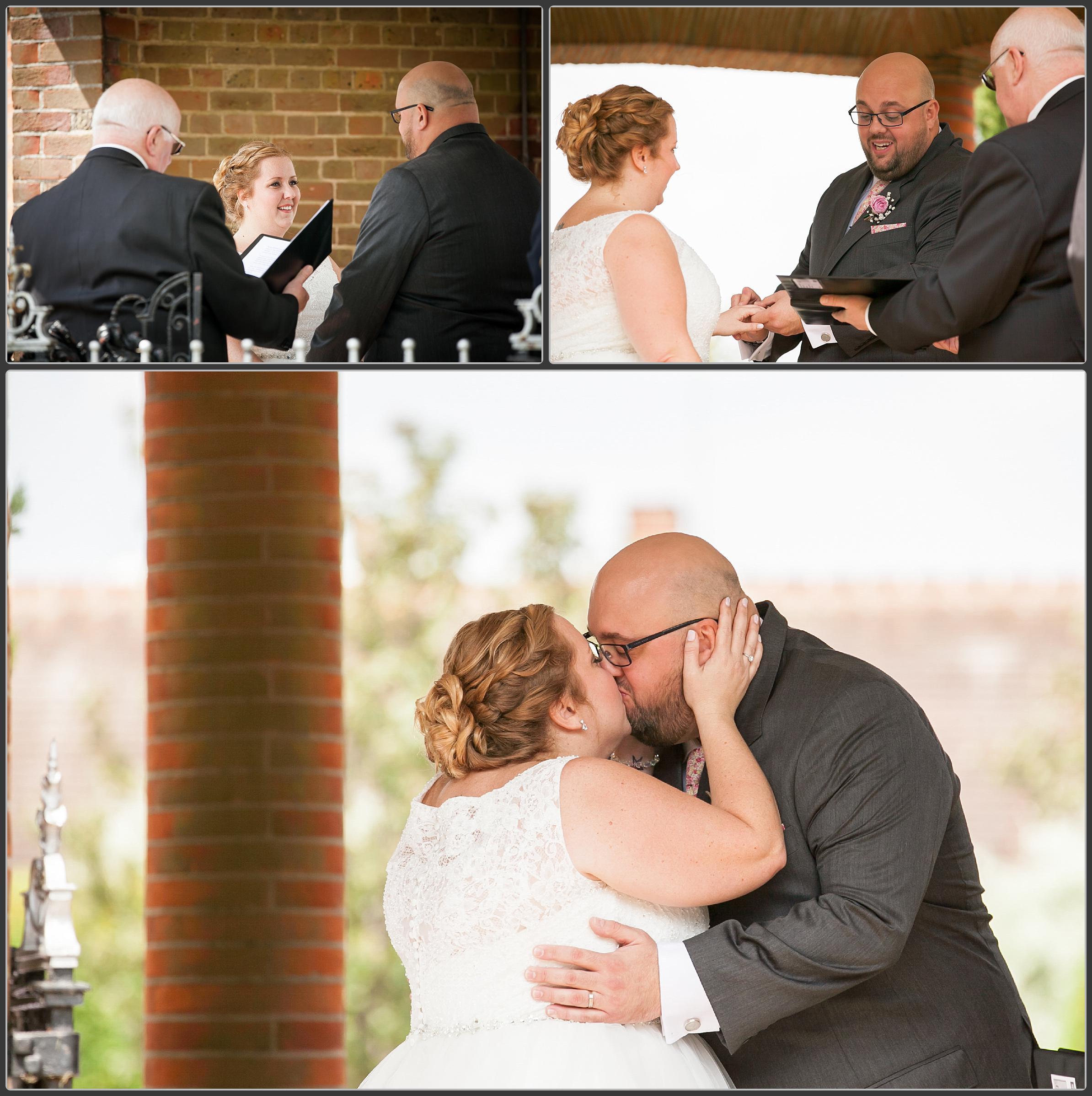 Wedding ceremony at Milton HIll House