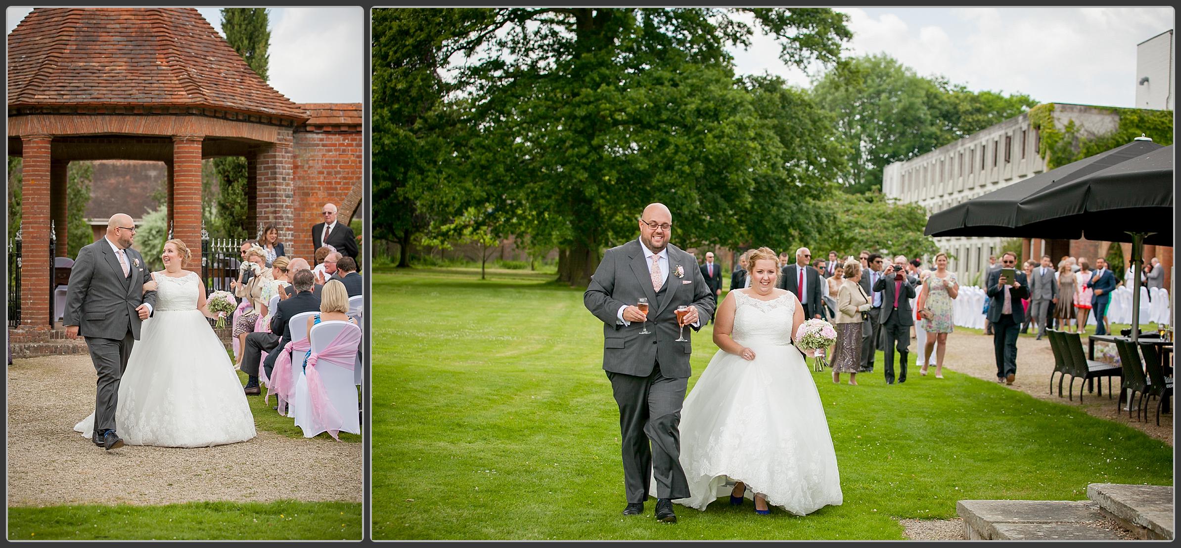 Wedding ceremony at Milton HIll House