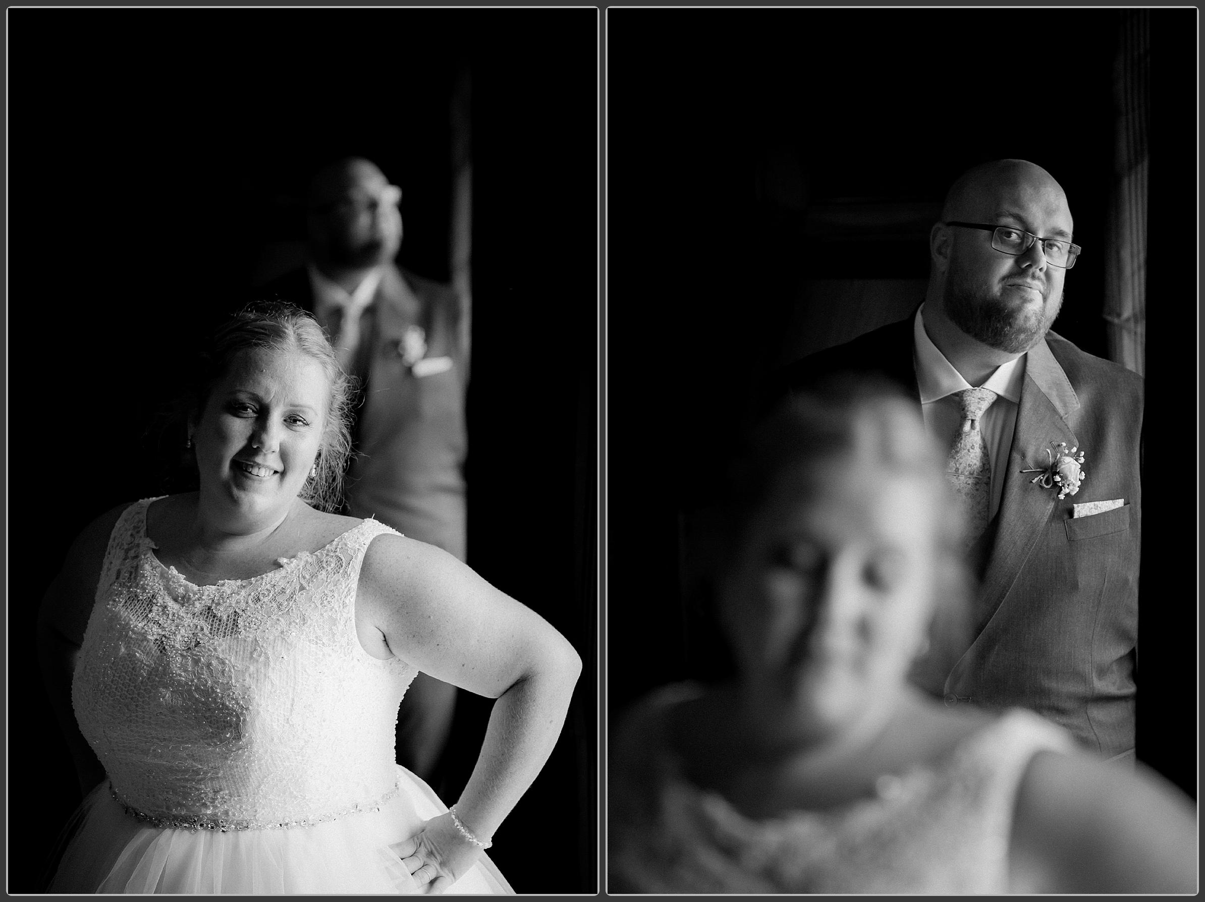 Bride and groom together at Milton Hill House