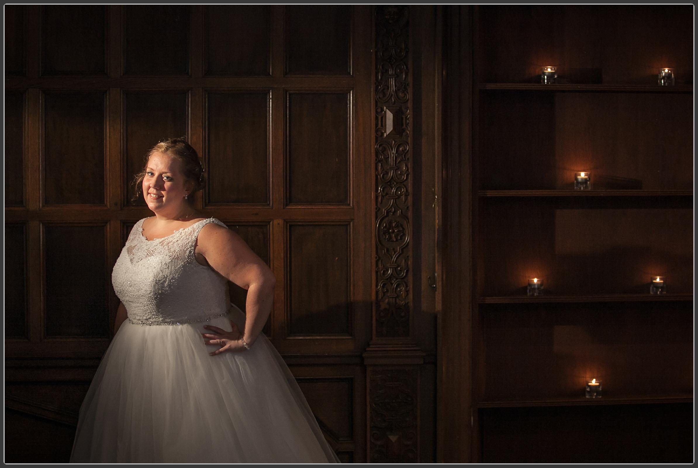 Bride and groom together at Milton Hill House