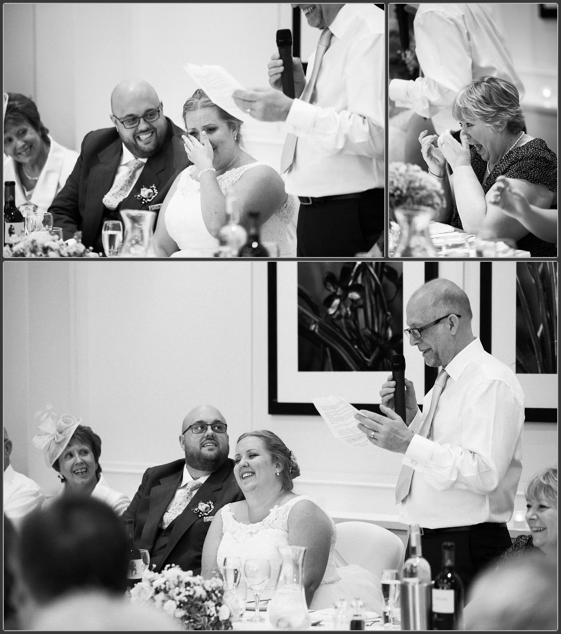 The speeches in black and white