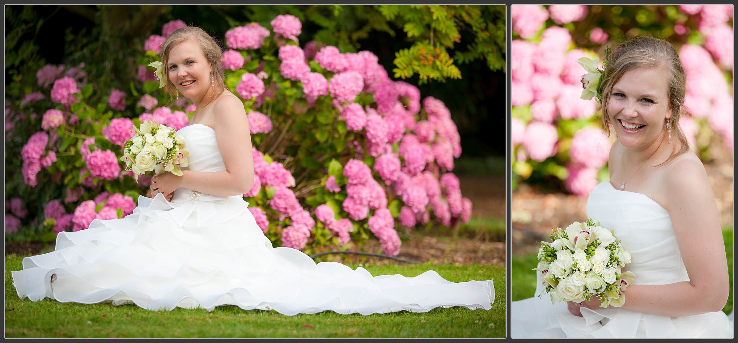 Bride and groom together at Stone House Court Wedding