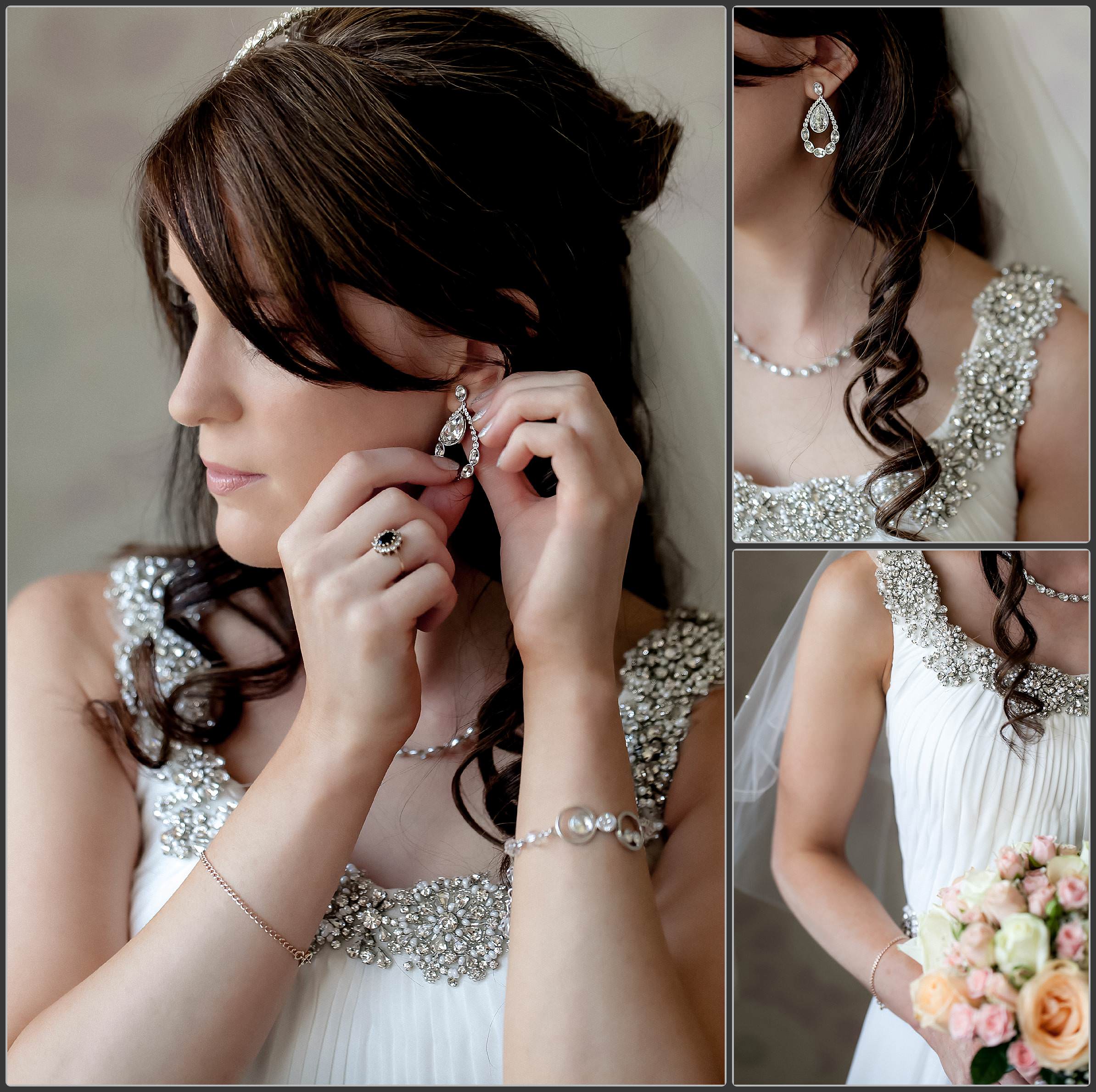 Bride getting ready