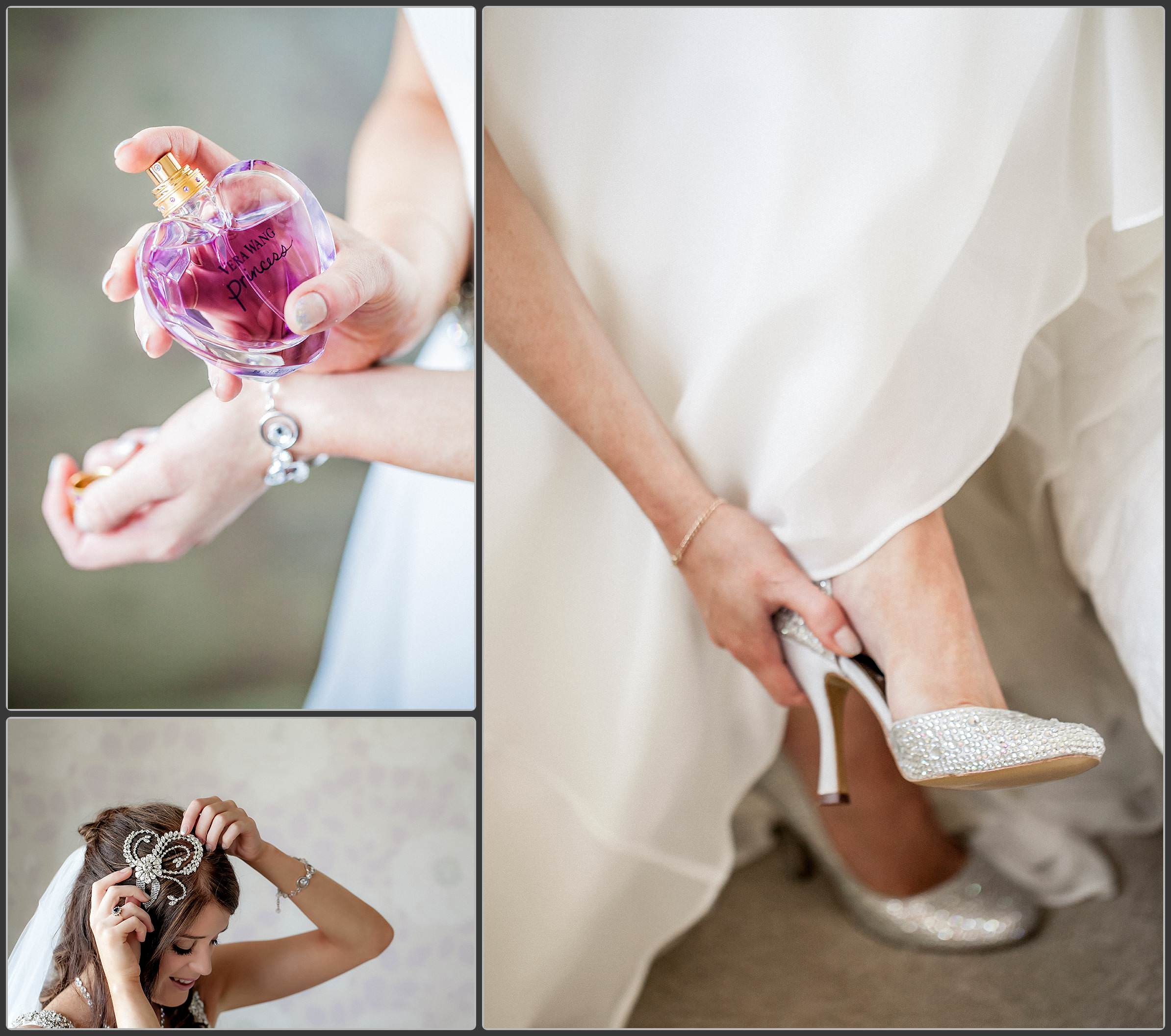 Bride getting ready