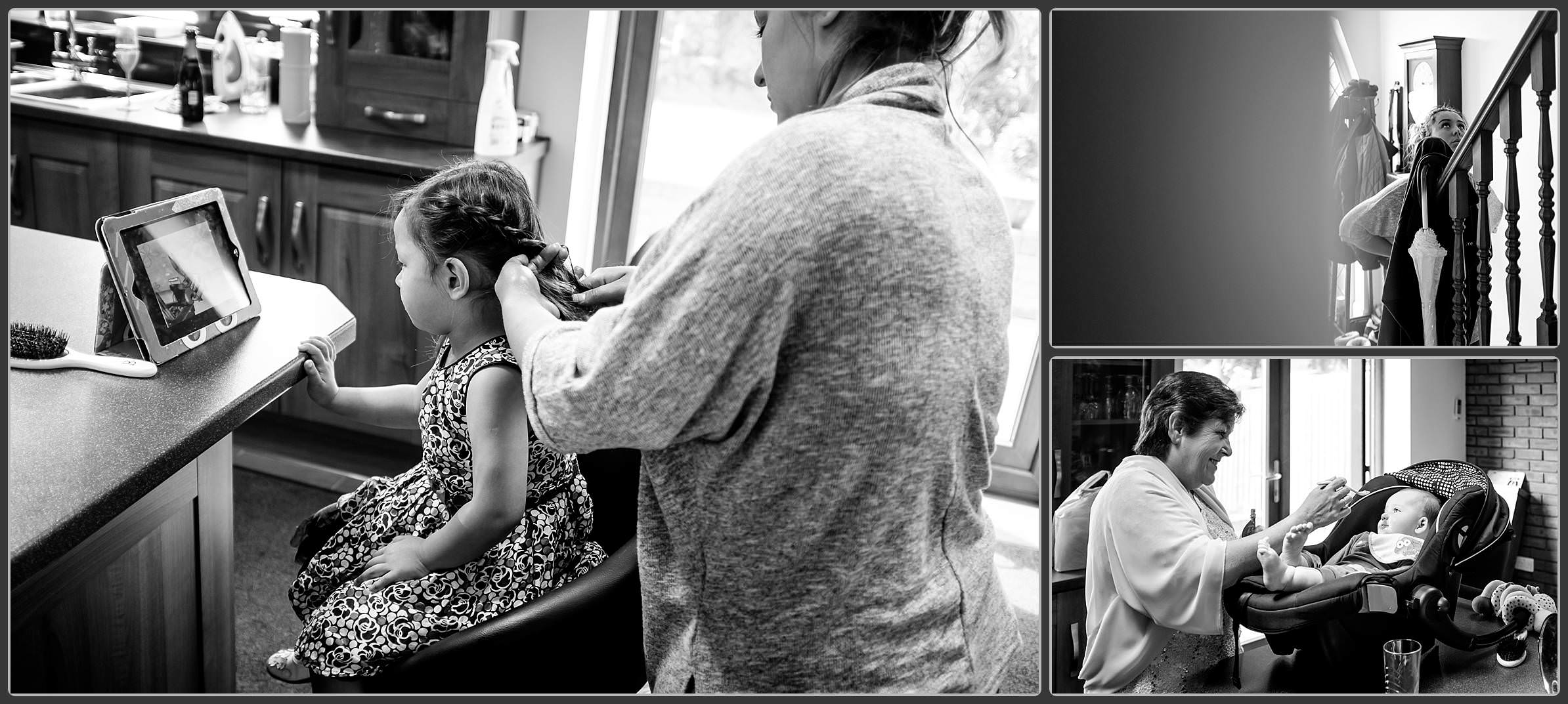 Bridal preparation photos