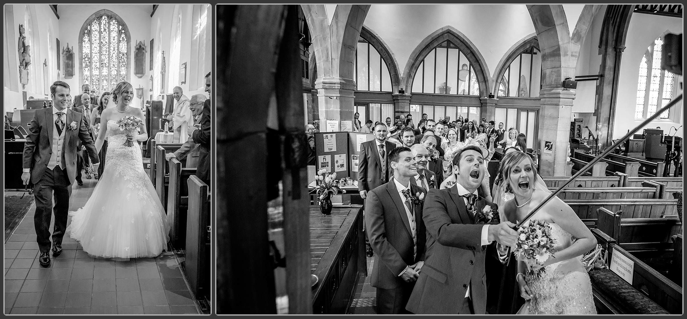 Wedding photography at Mancetter Church