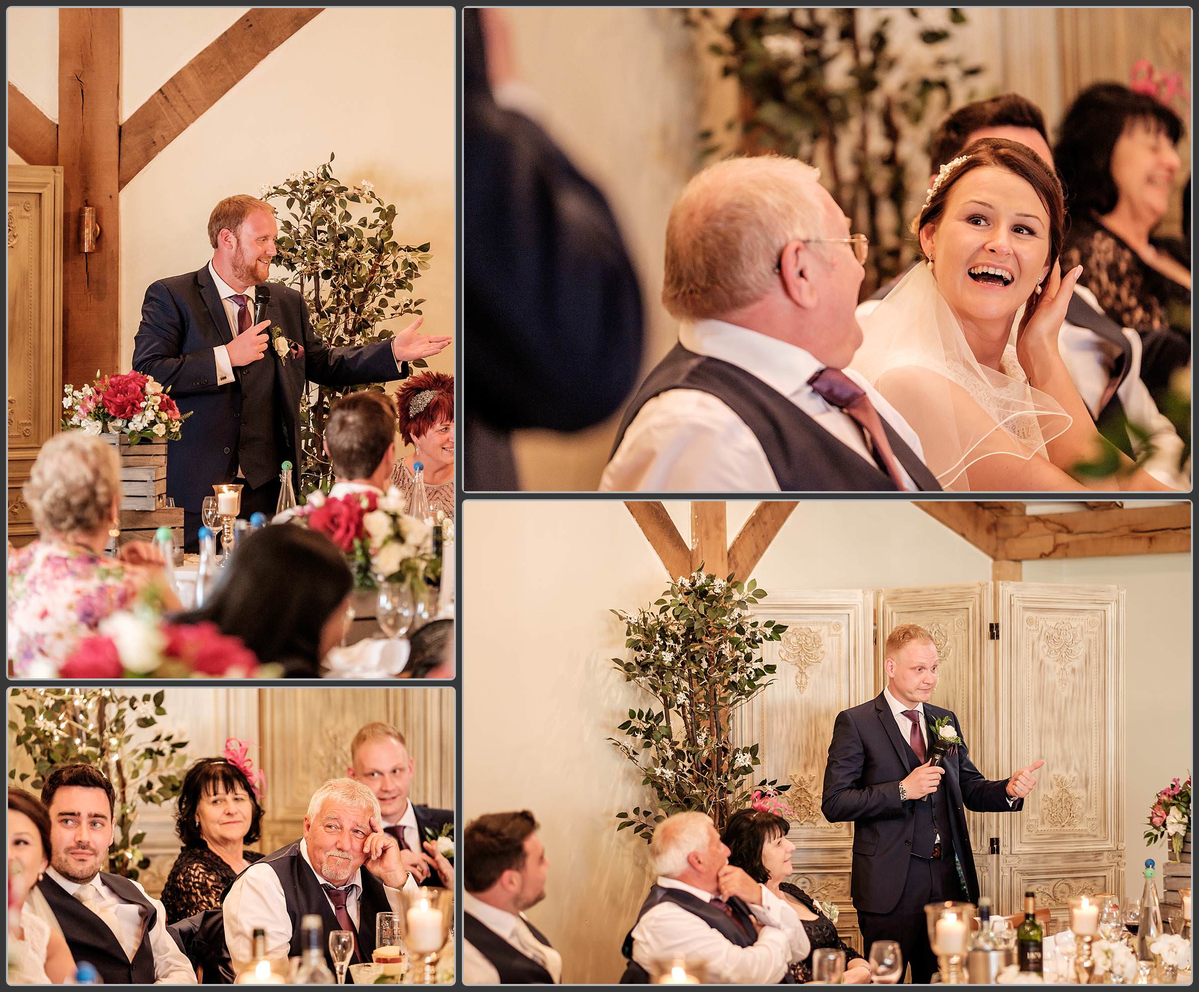 The wedding speeches