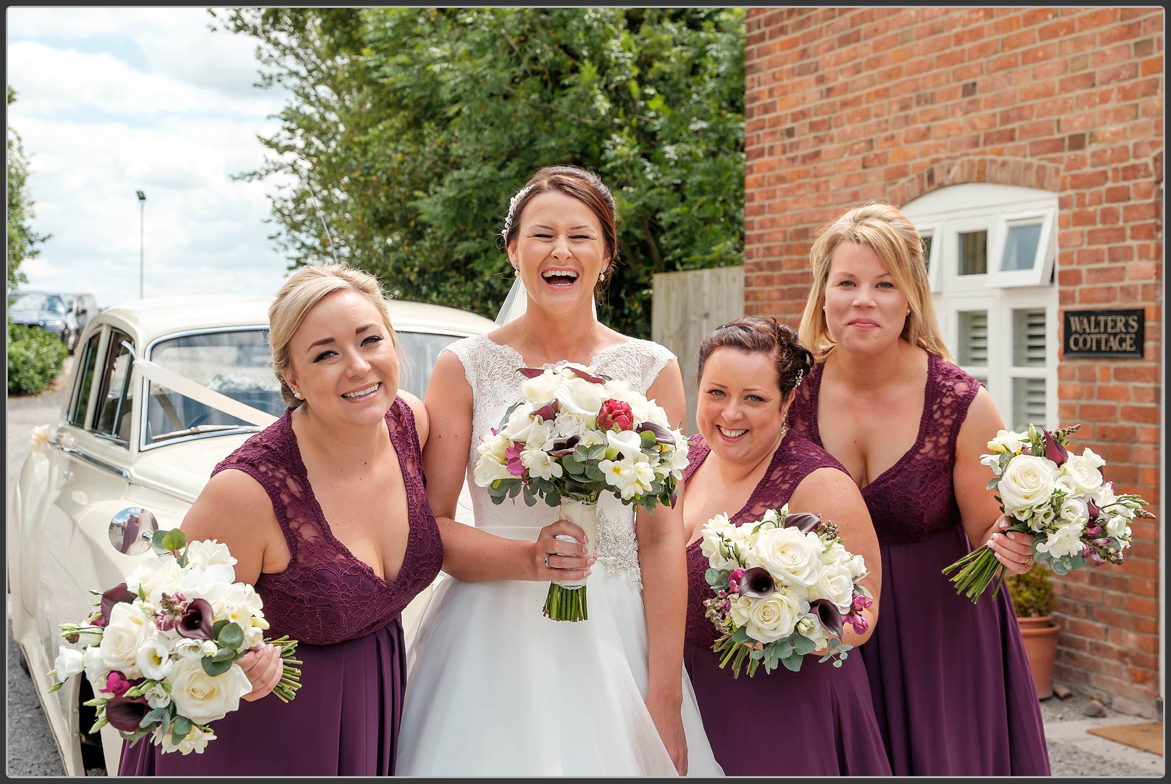 The bridesmaids at Packington moor