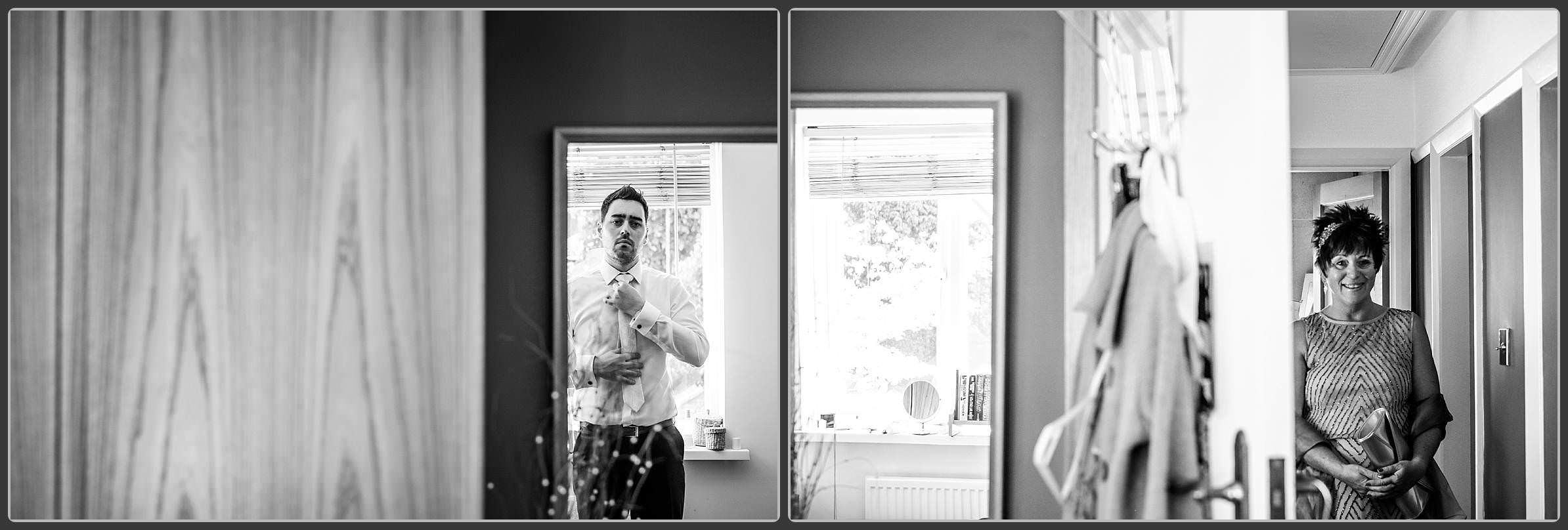 The groom preparation photos