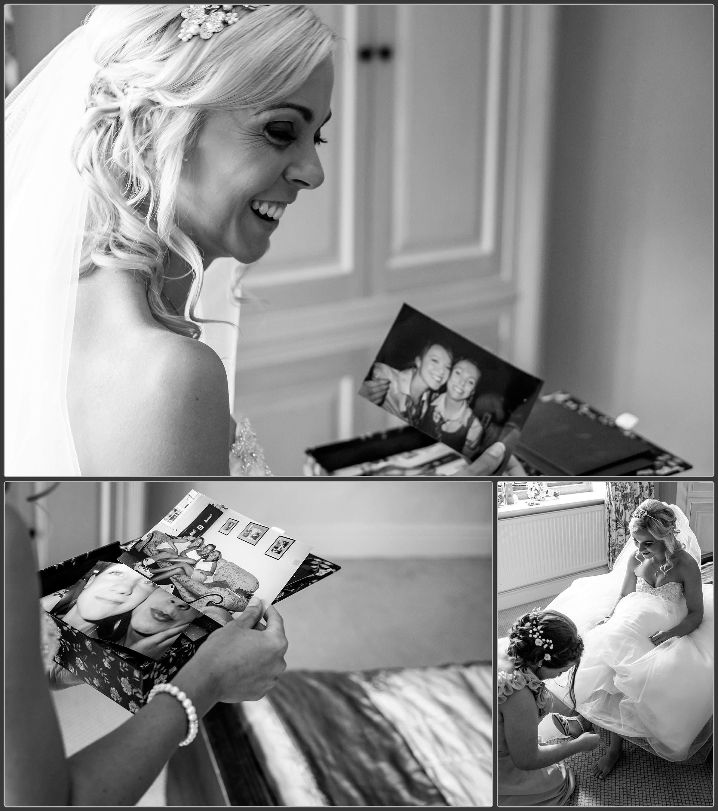 The bride preparation photos at Haslington Hall Wedding