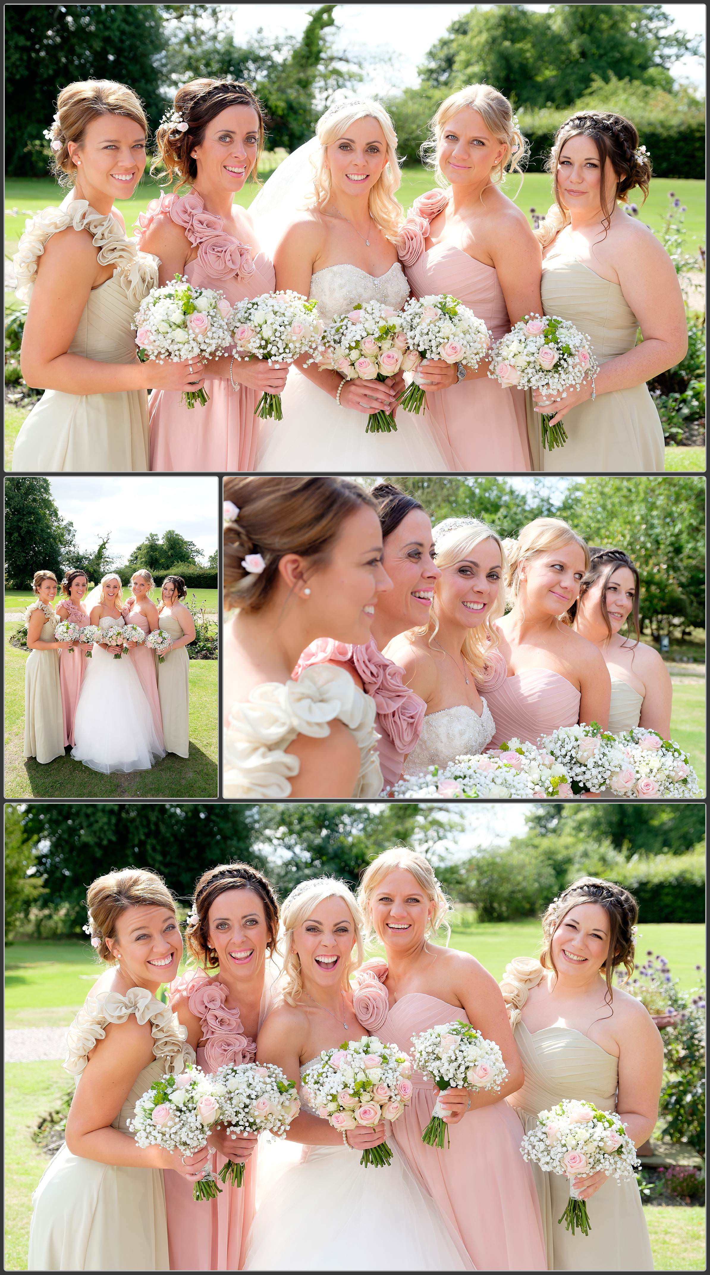 Bridesmaids at Haslington Hall Wedding