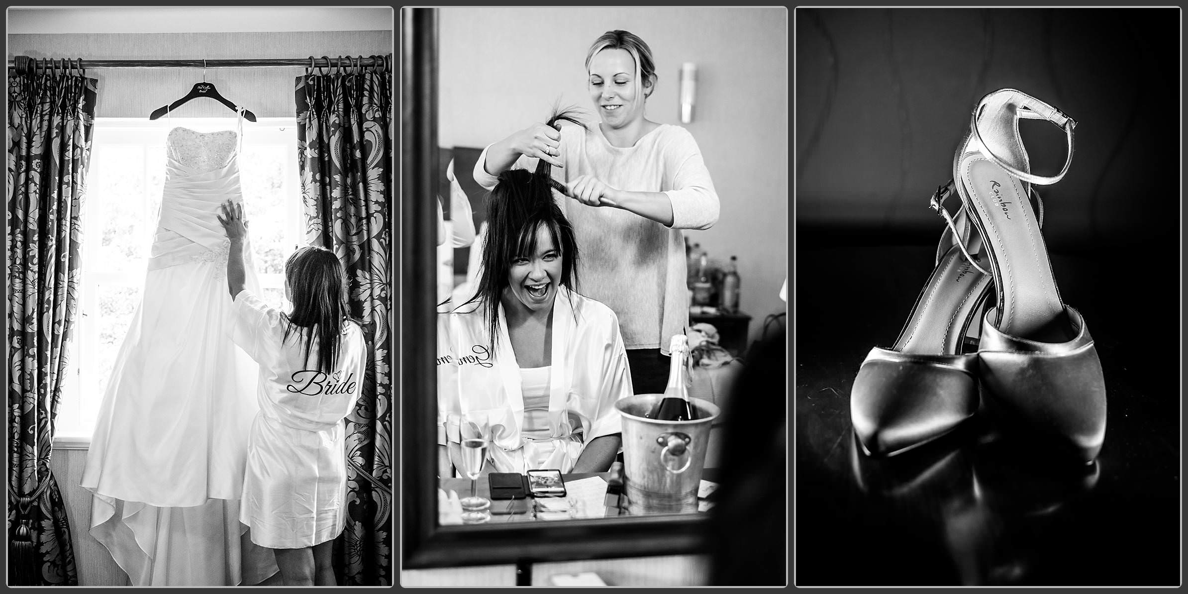 Bridal preparations at Ardencote Manor Hotel