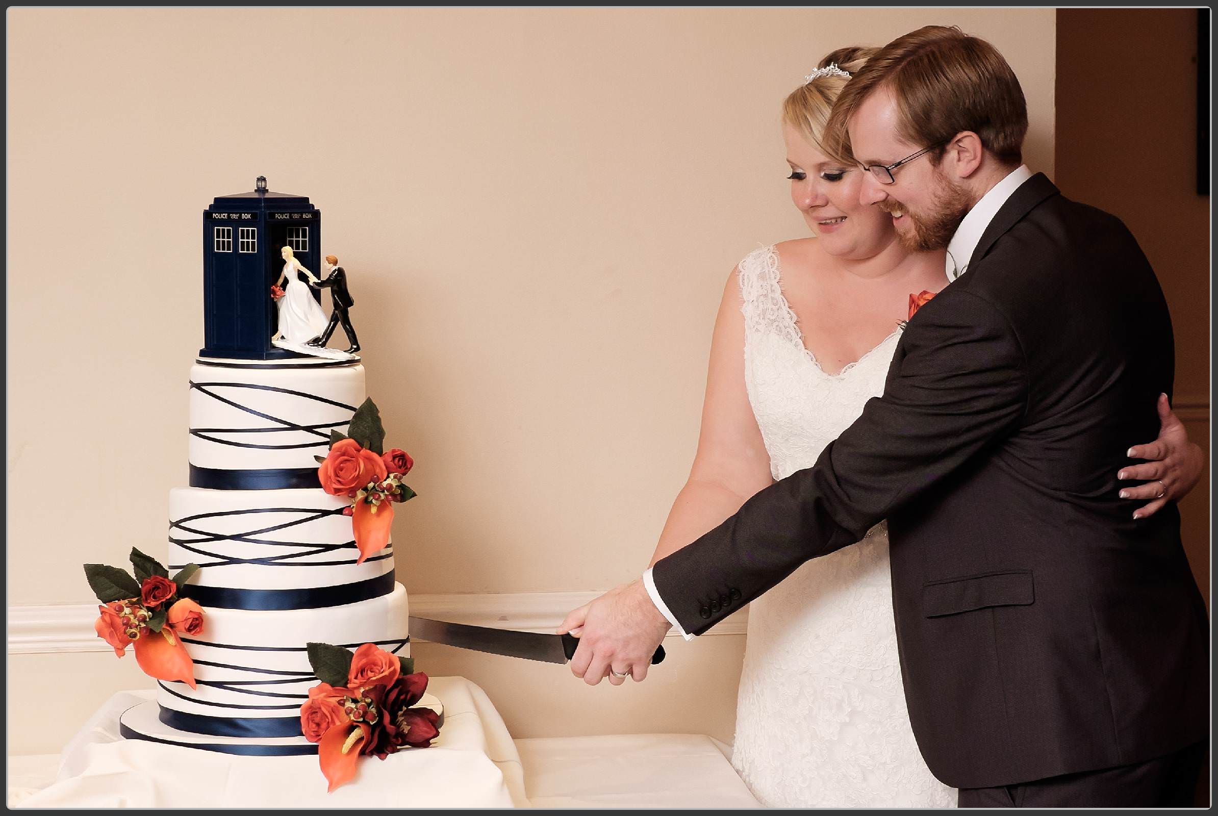 Cutting the cake