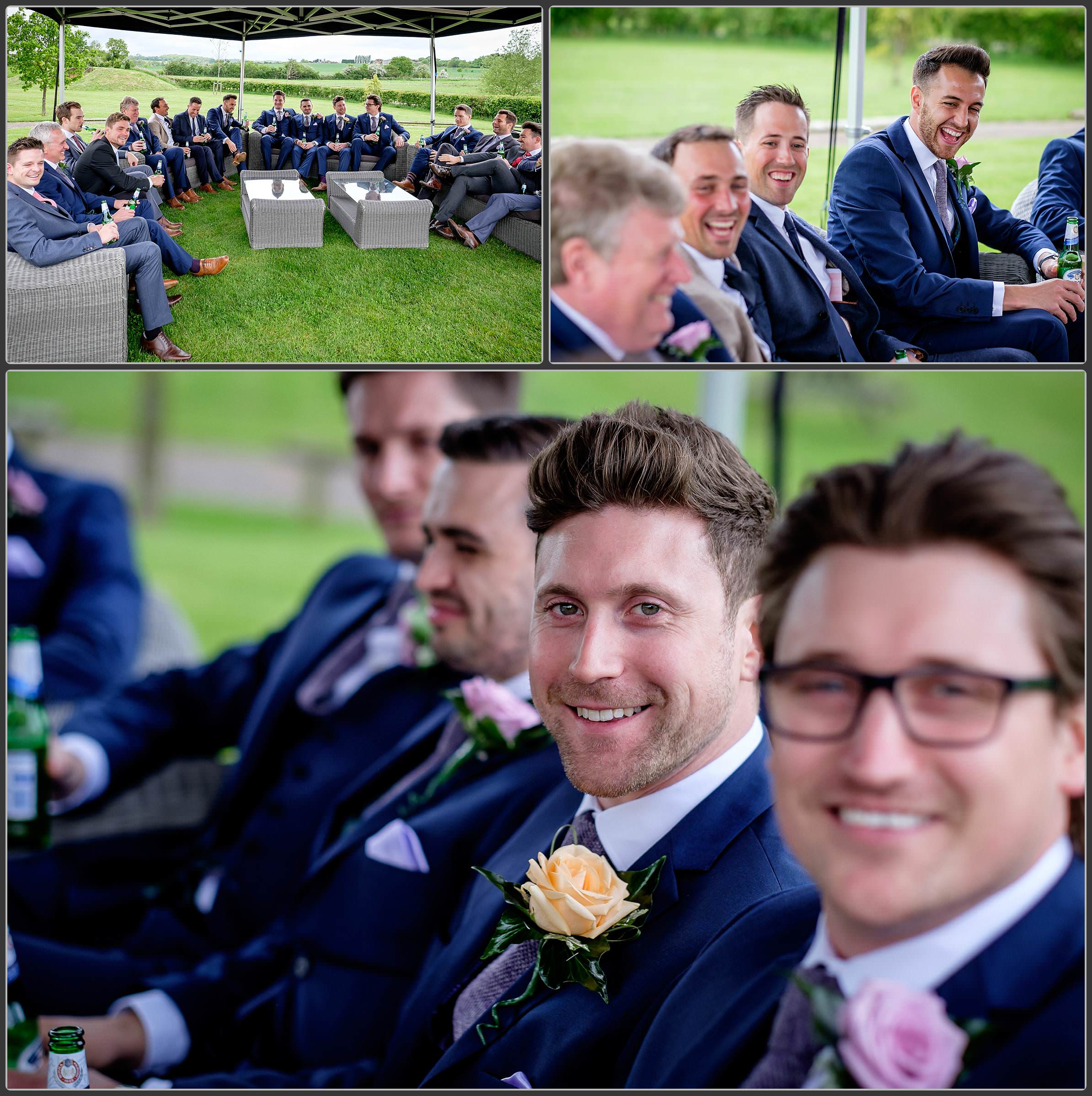 The groomsmen at Wootton Park