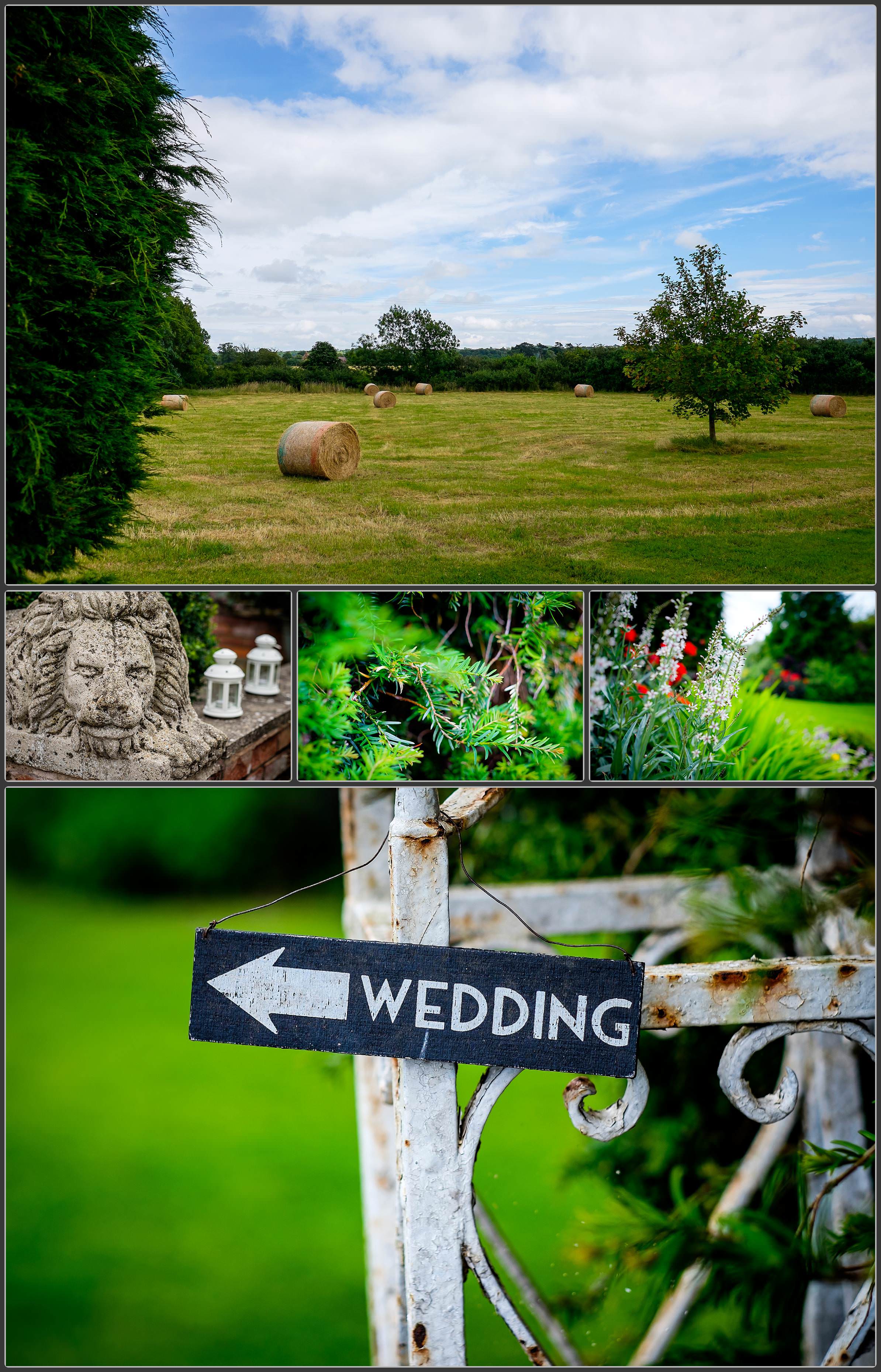 Wedding photos at Alveston Pastures farm