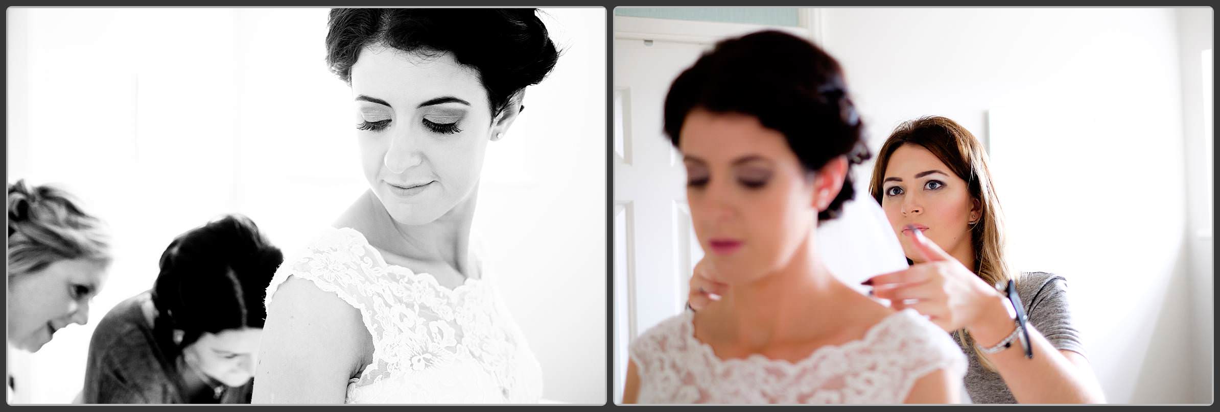 Bridal preparation photos