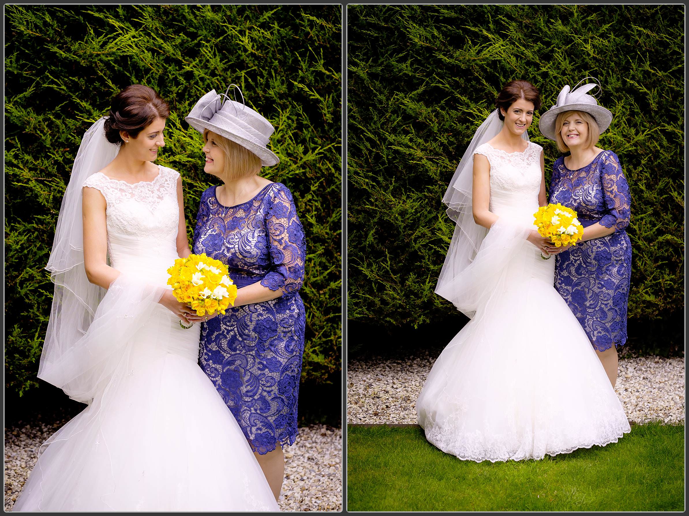 The bride with her mum