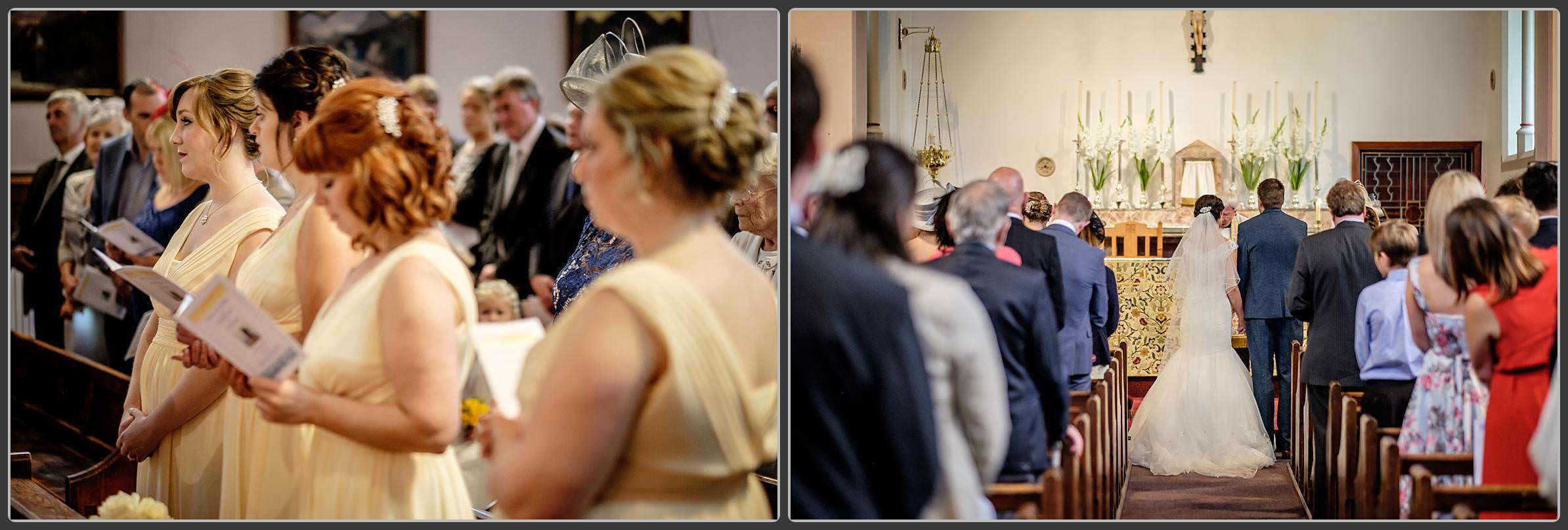 Photos of the wedding in the church