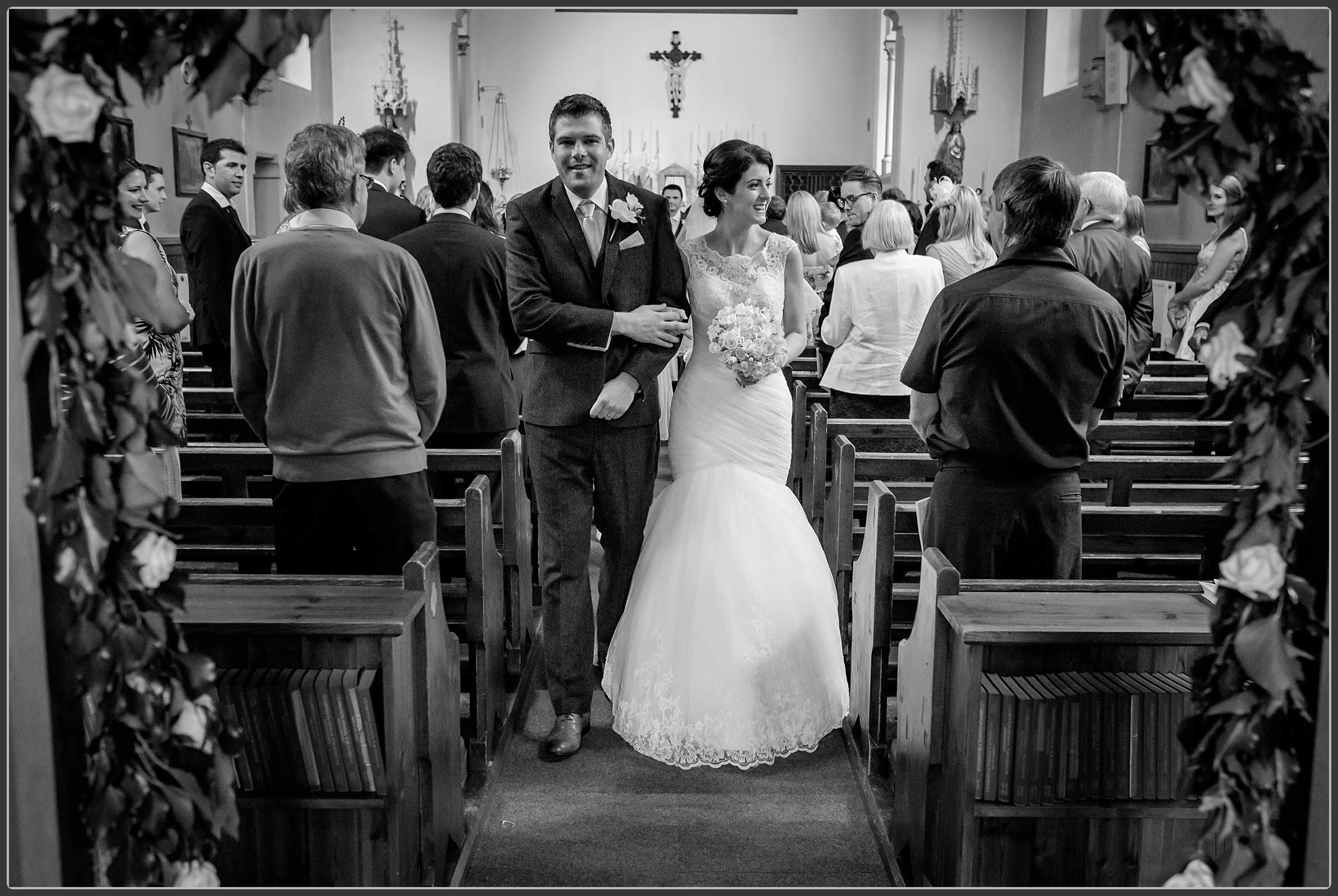 Walking down the aisle as a married couple