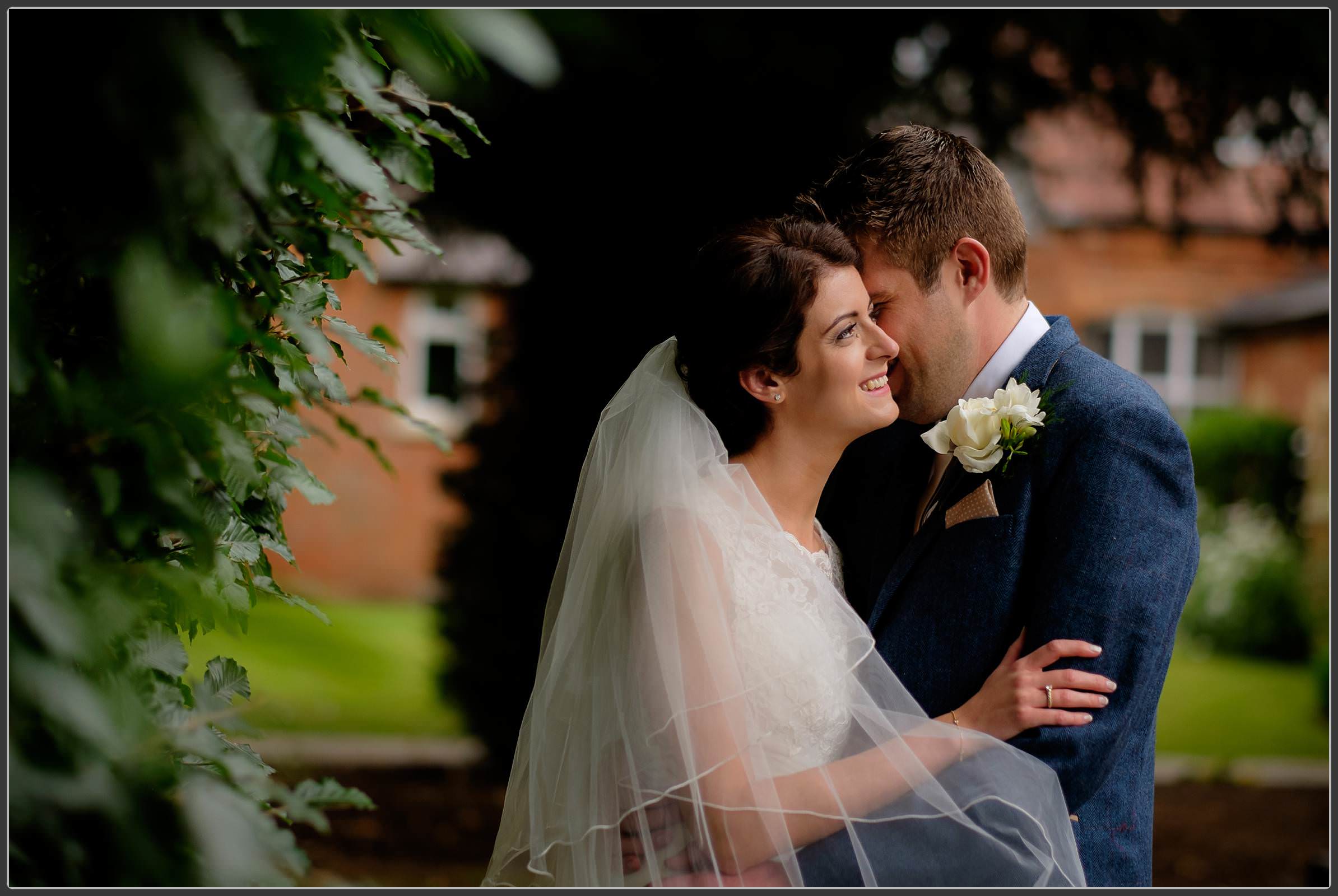 The bride and groom