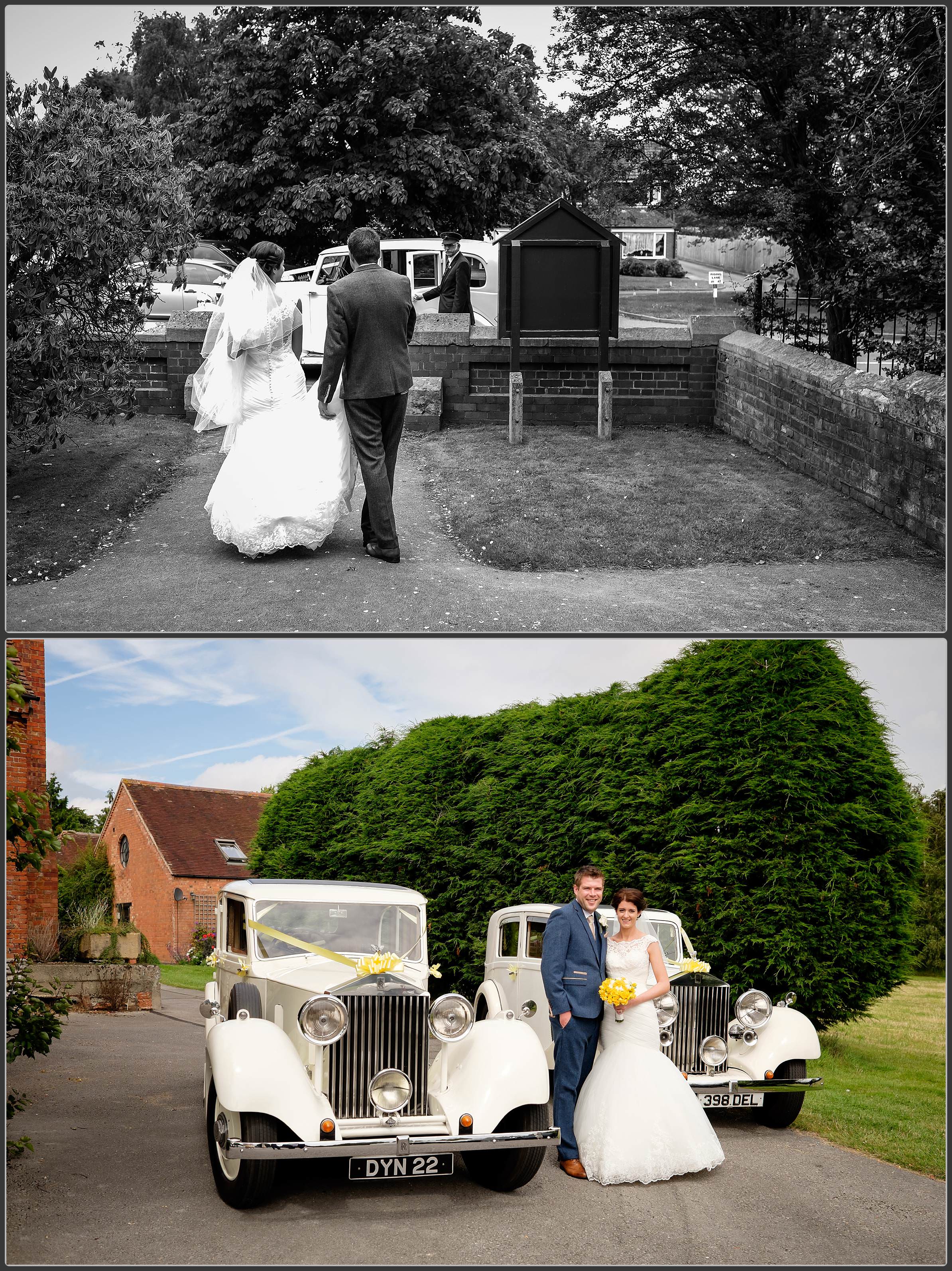 Wedding photos at Alveston Pastures farm