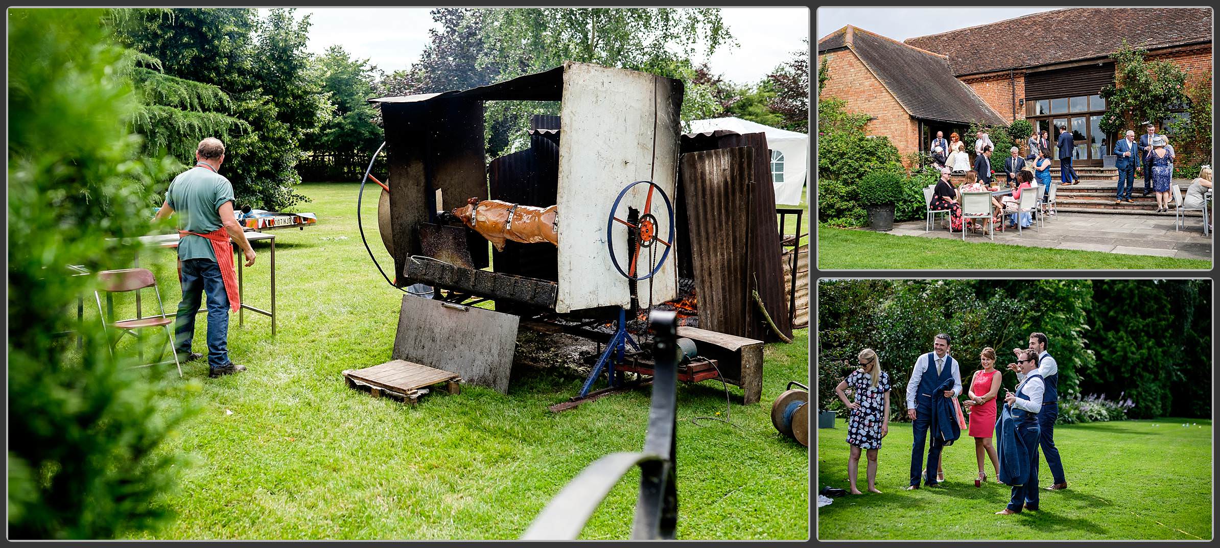 Wedding photos at Alveston Pastures farm