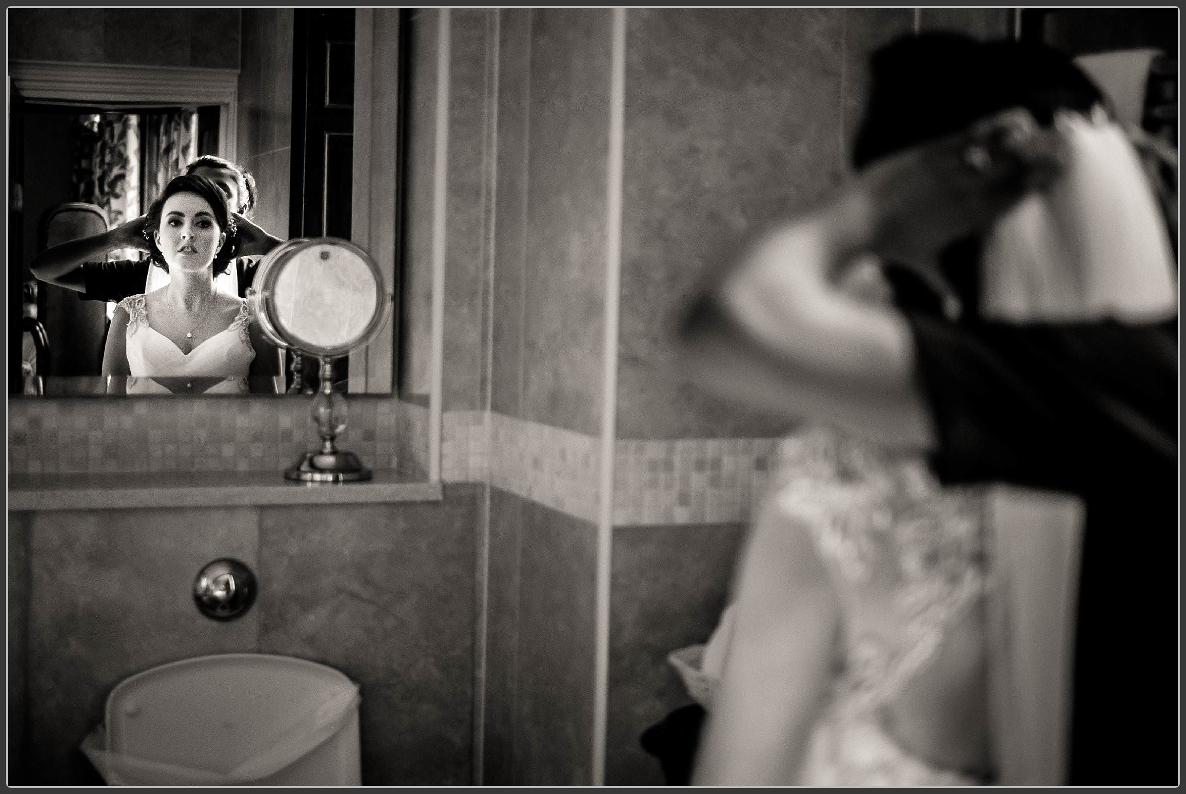 Bridal preparation at Rowton Castle Hotel Wedding 6