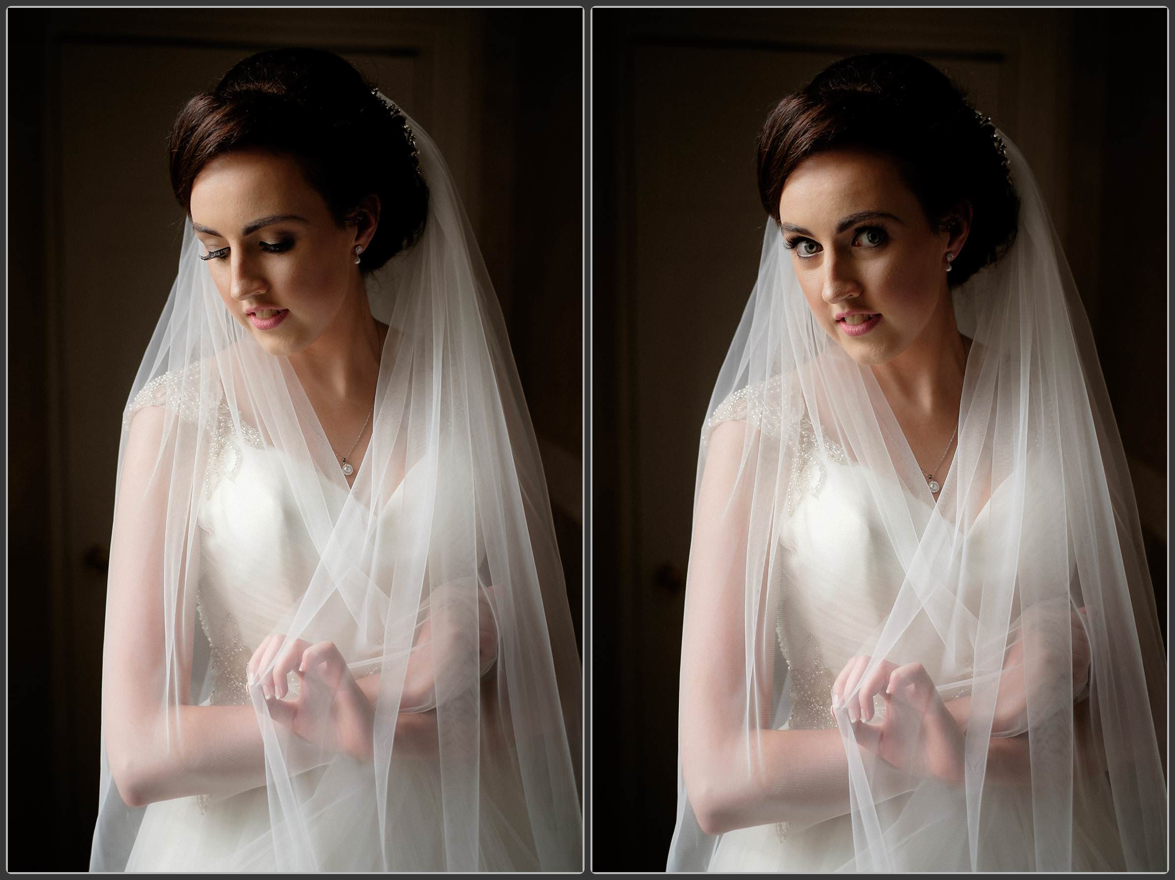 The bride getting ready at Rowton Castle Hotel 4