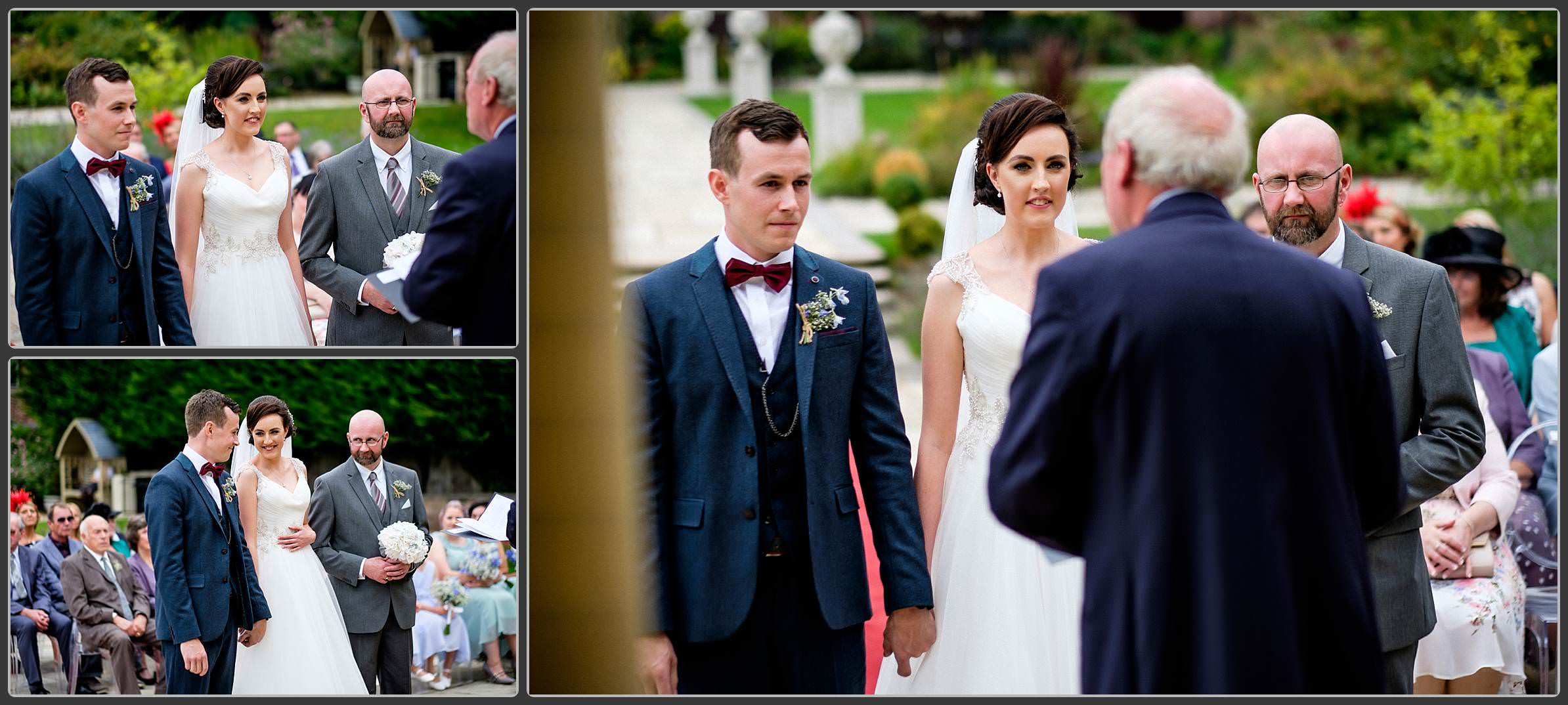 The wedding ceremony at Rowton Castle Hotel 2