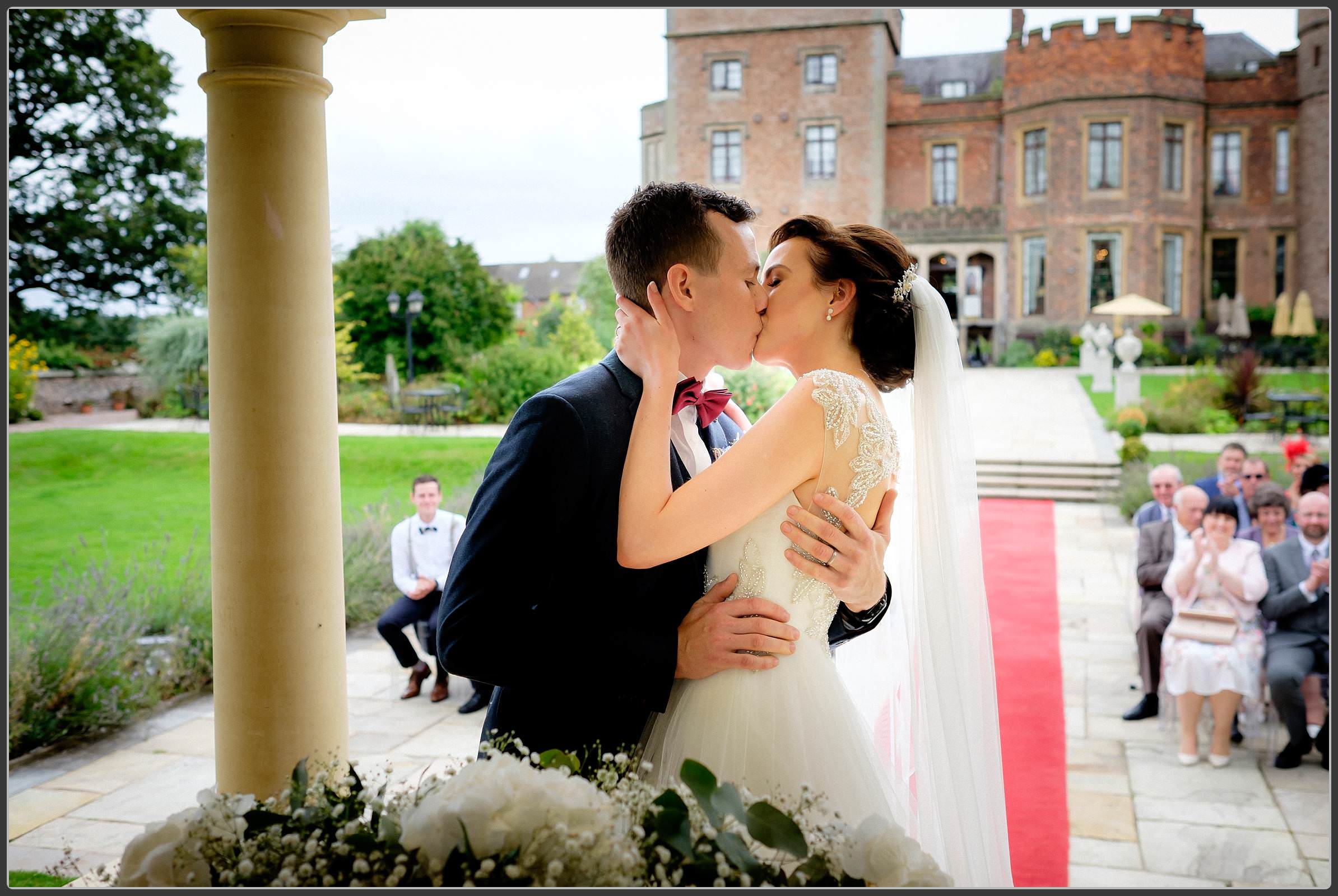 The wedding ceremony at Rowton Castle Hotel 6