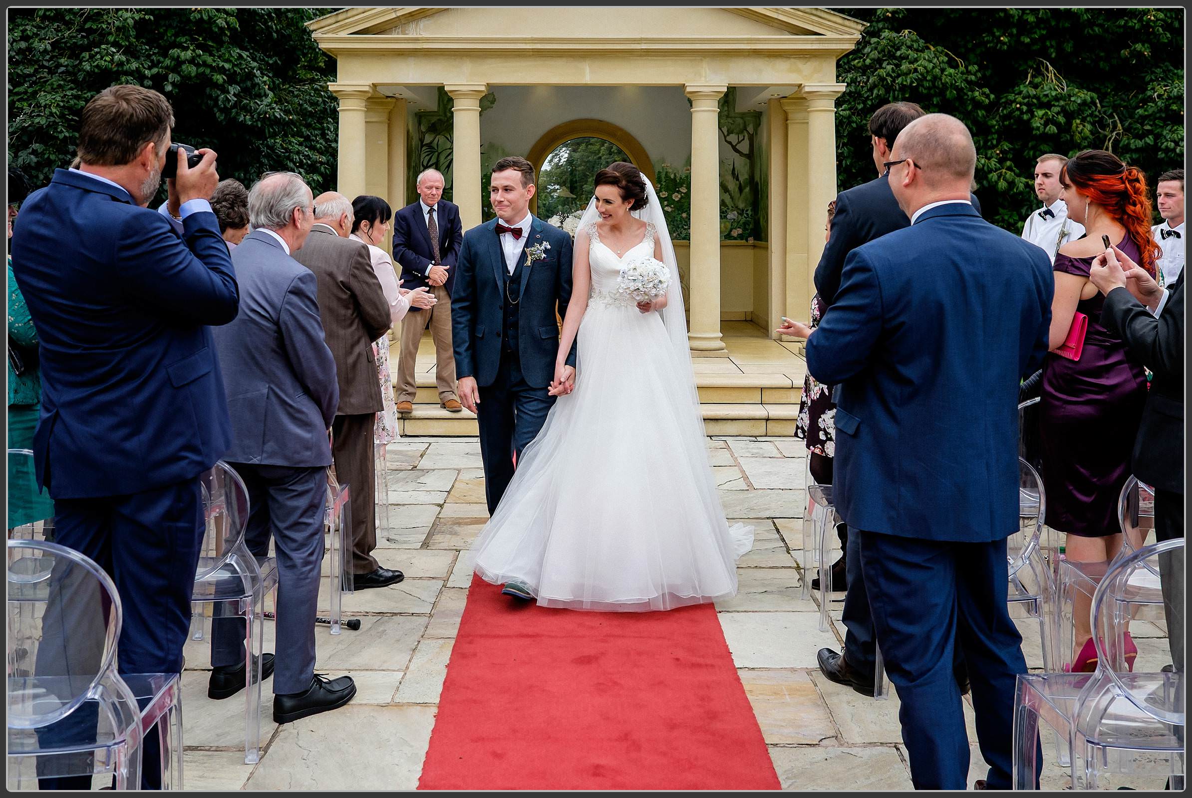 The wedding ceremony at Rowton Castle Hotel 10