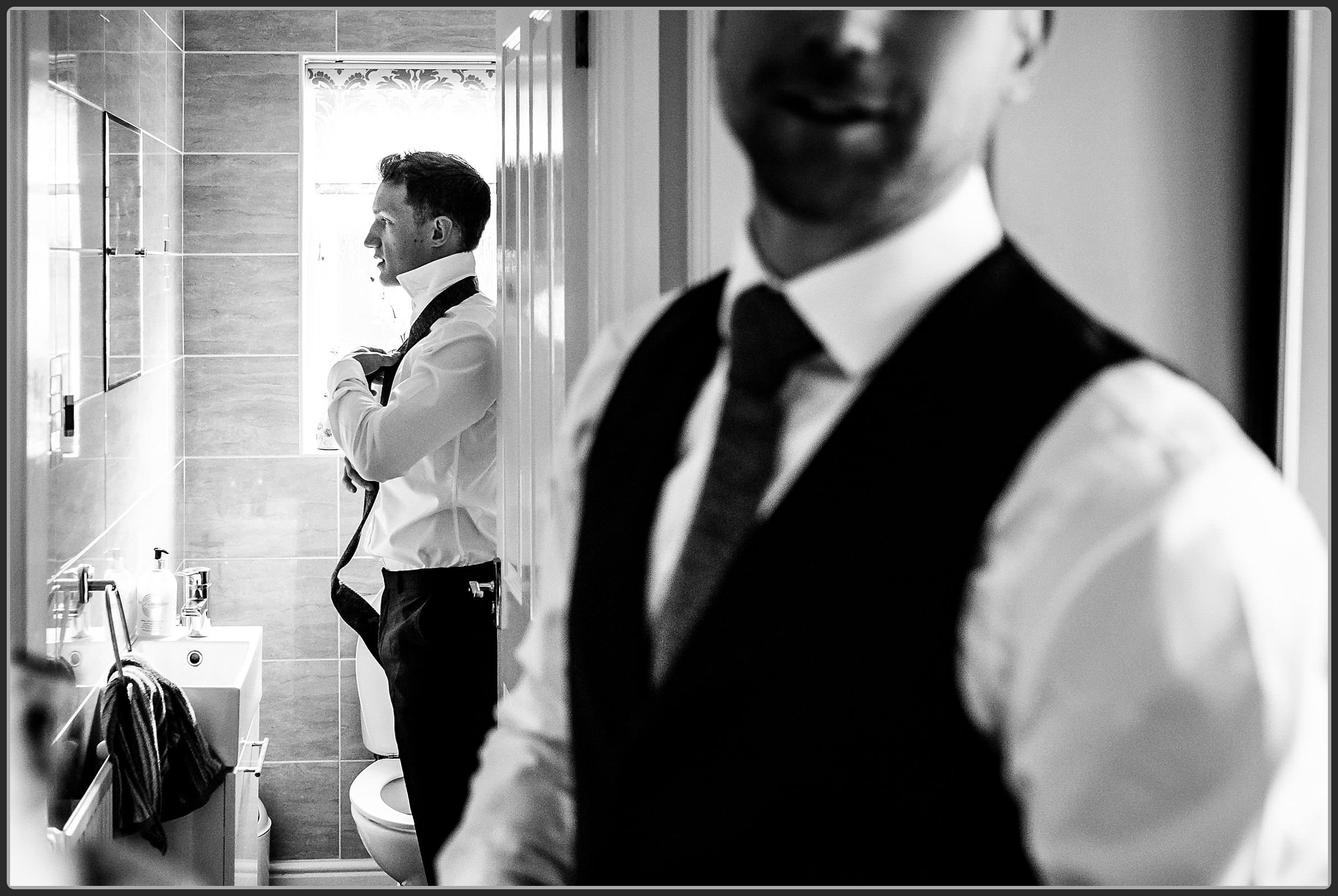 Groomsmen getting ready