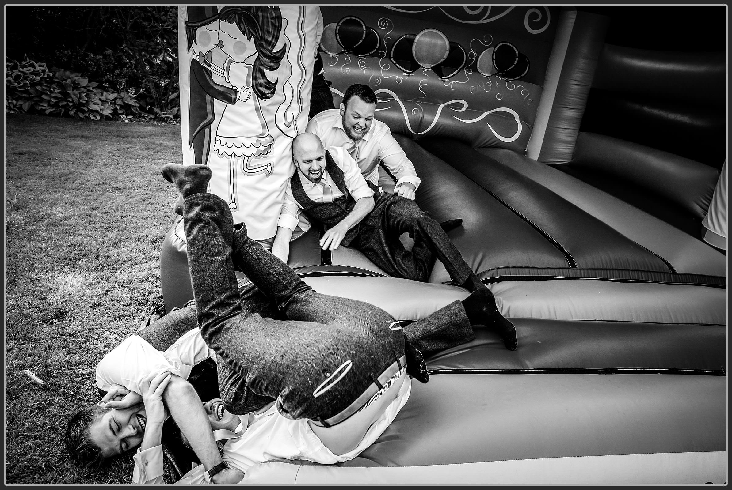 Fun on the bouncy castle